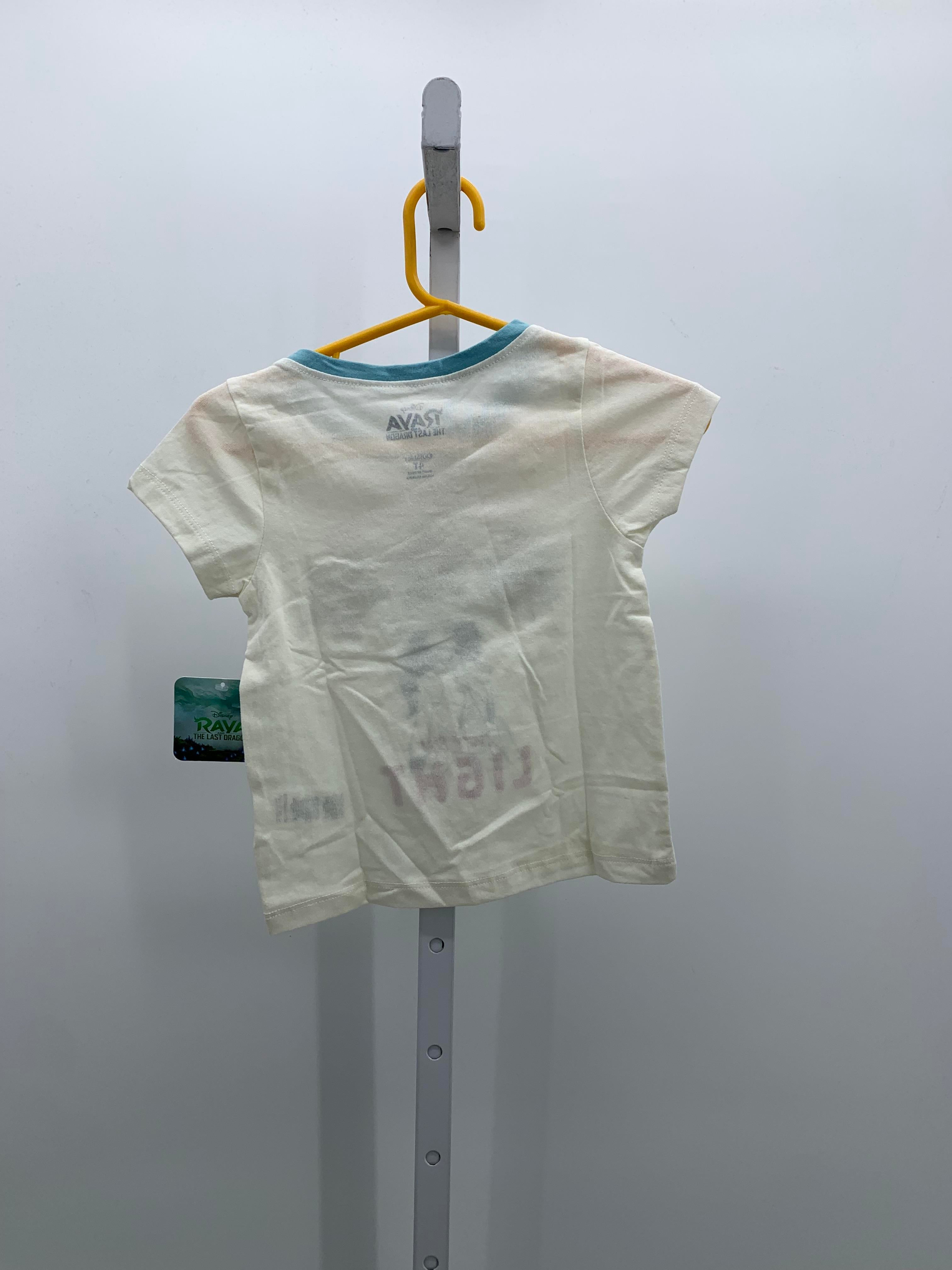 Disney Size 4T Girls Short Sleeve Shirt