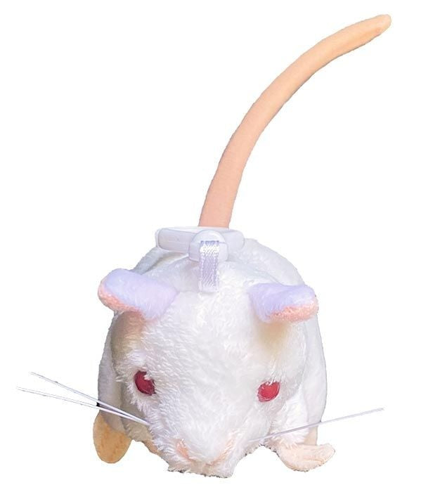 NEW GIANT Microbes White Lab Mouse Keychain