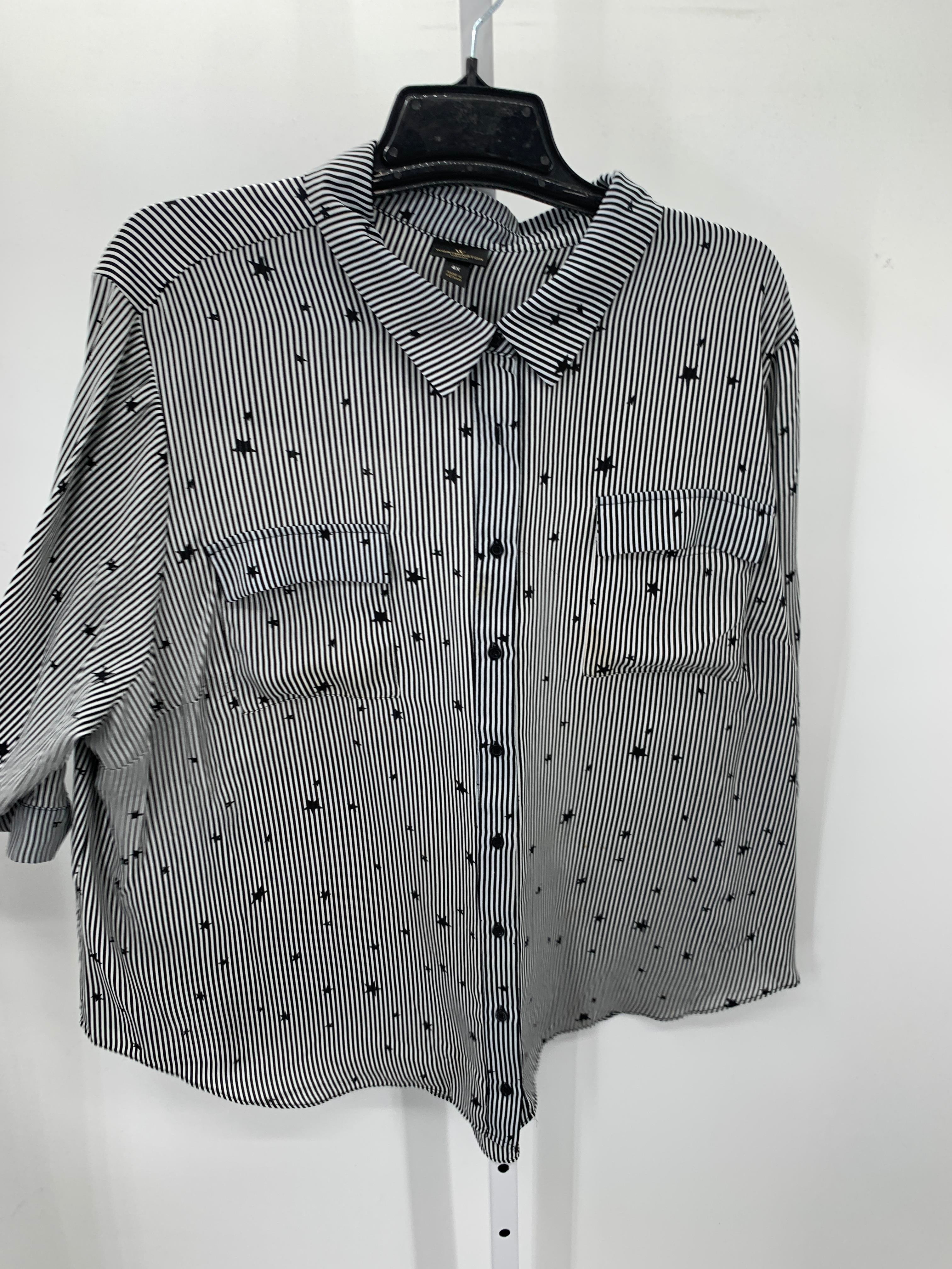 Worthington Size 4X Womens Long Sleeve Shirt