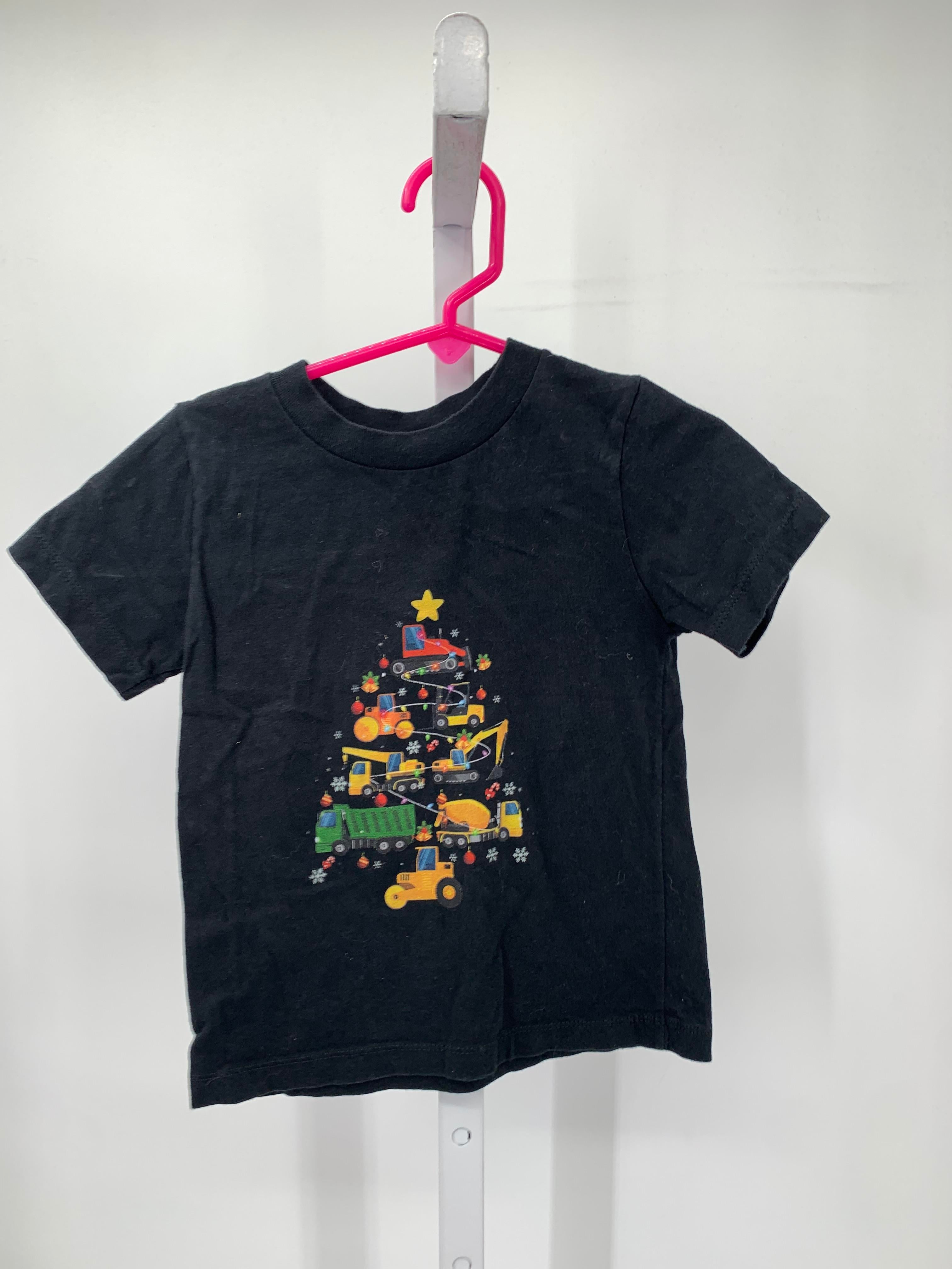SHORT SLV SHIRT CONSTRUCTION TRUCKS XMAS TREE.