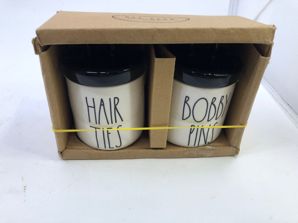 HAIR TIES/ BOBBY PINS JARS