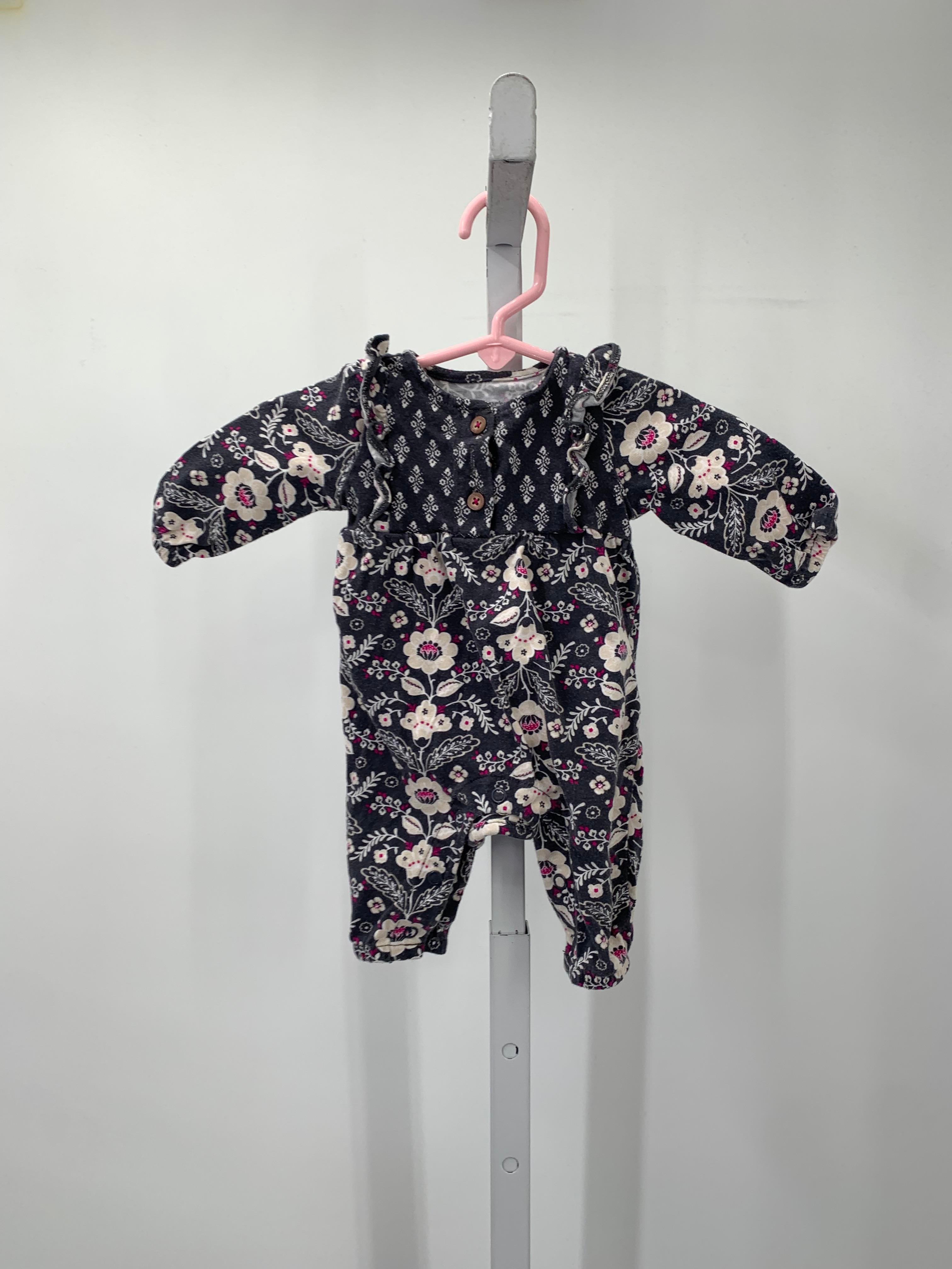 Carters Size Newborn Girls Long Slv. Romper