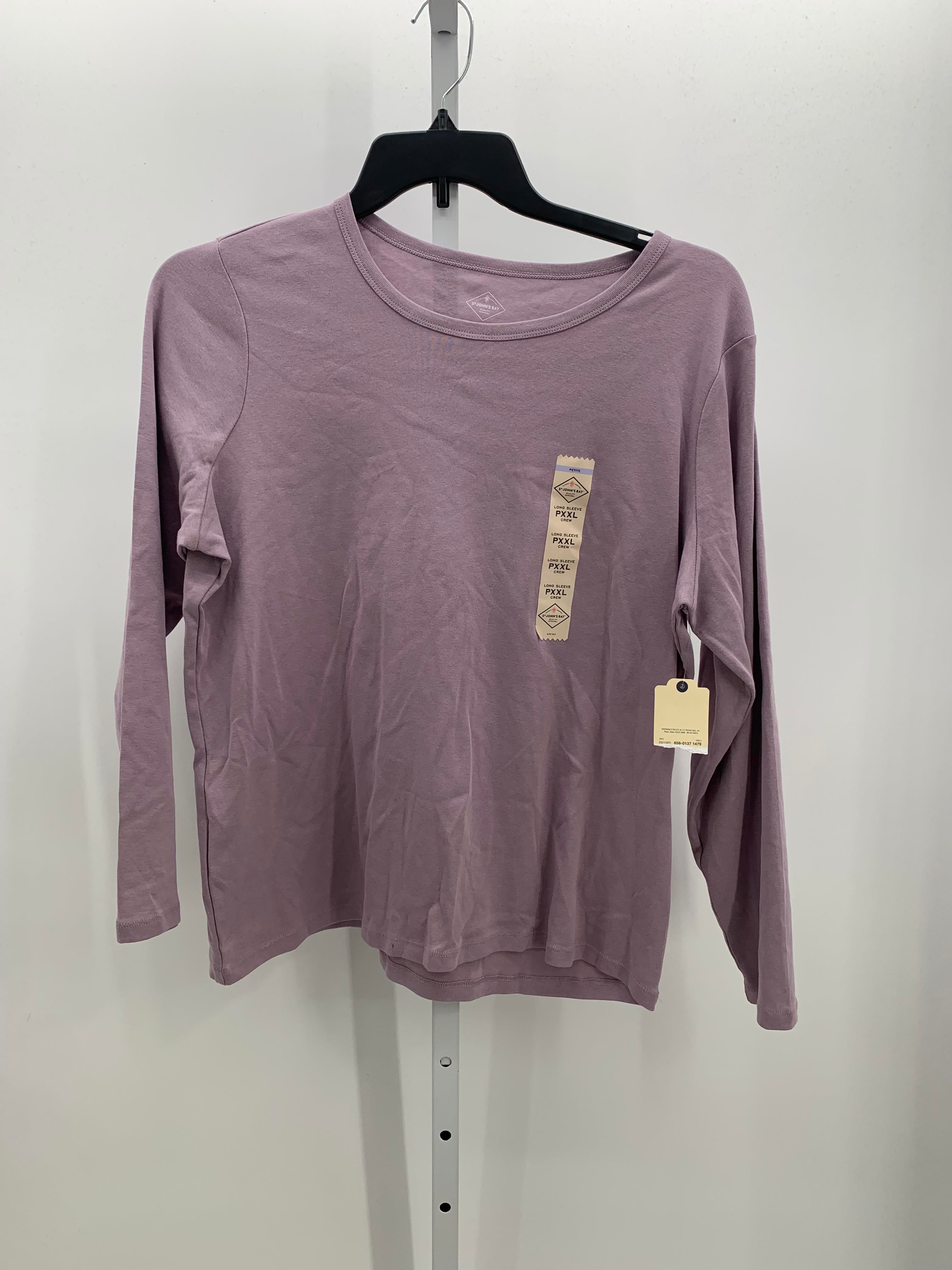 St. Johns Bay Size XX Large Petite Petite Long Sleeve Shirt