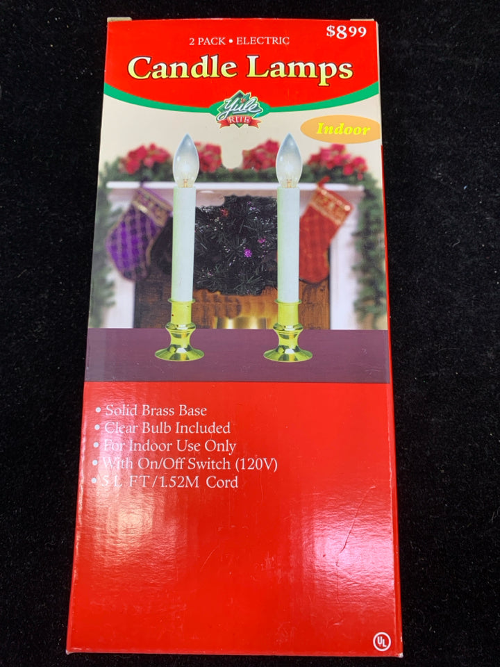 2 NIP CANDLE LAMPS