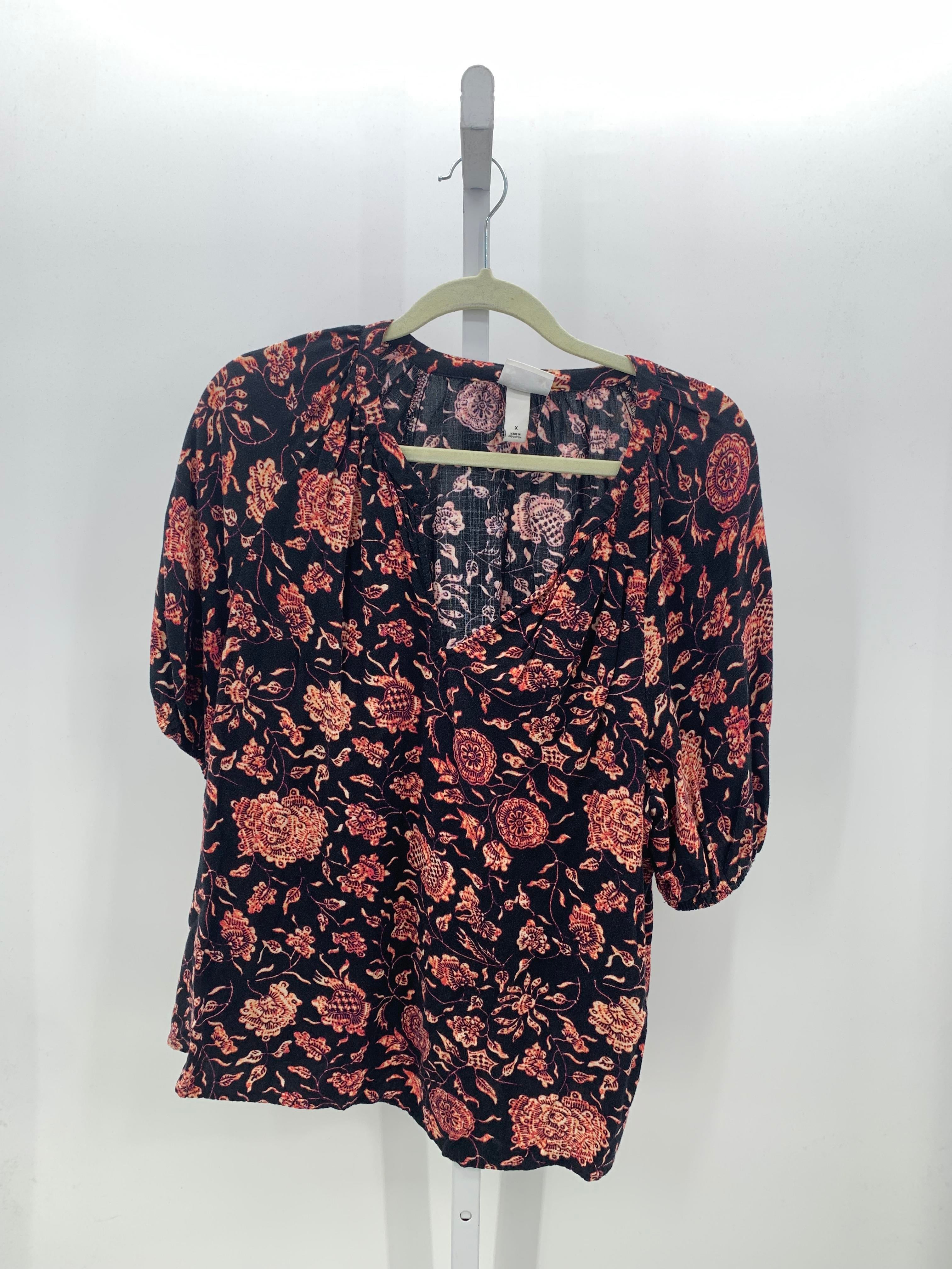 Ava & Viv Size 1X Womens Short Sleeve Shirt