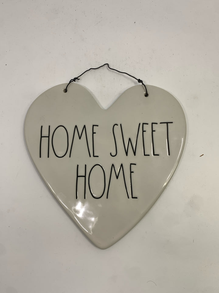 HOME SWEET HOME HEART SHAPED CERAMIC.