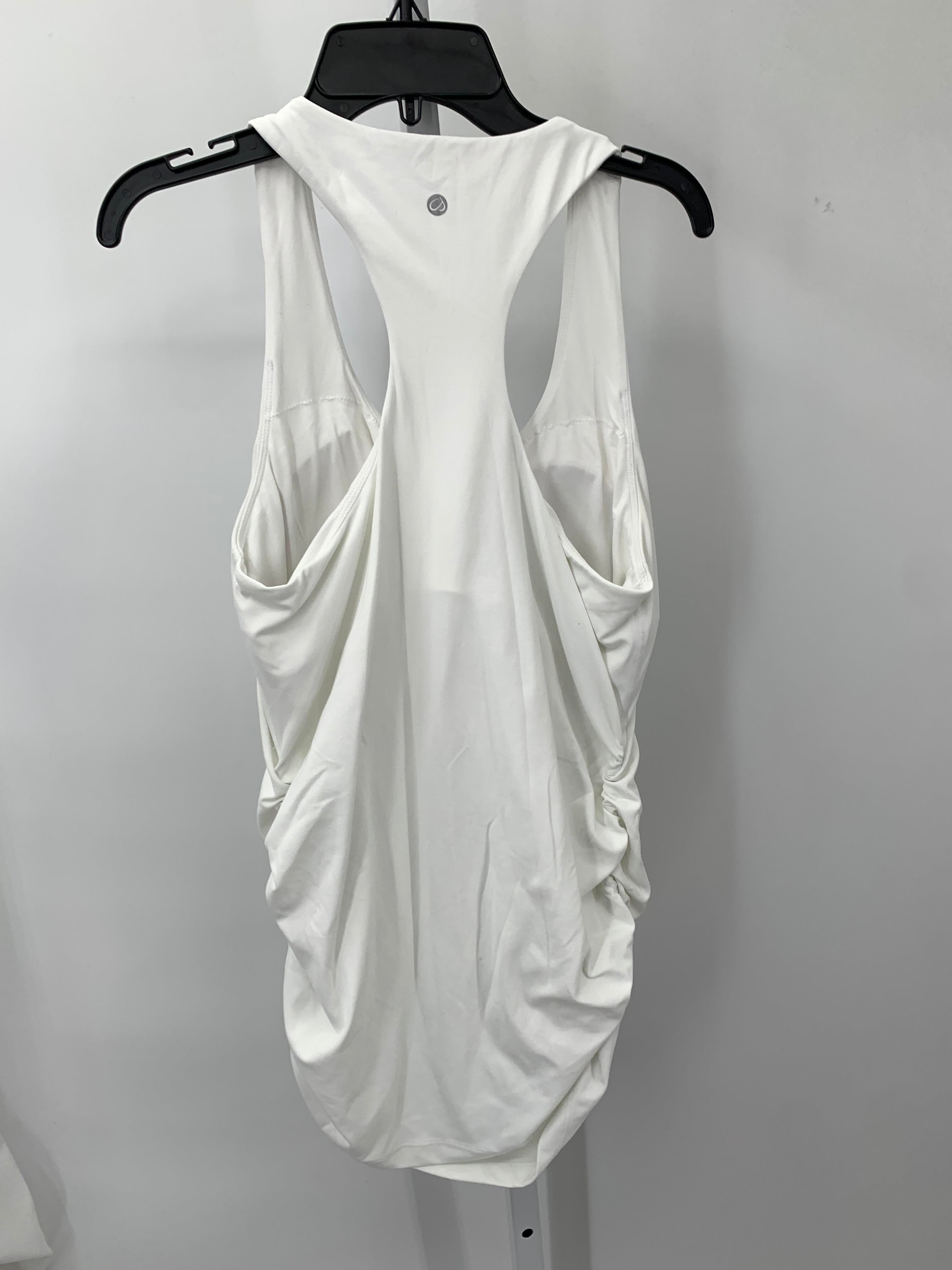 White Size Large Maternity Tank