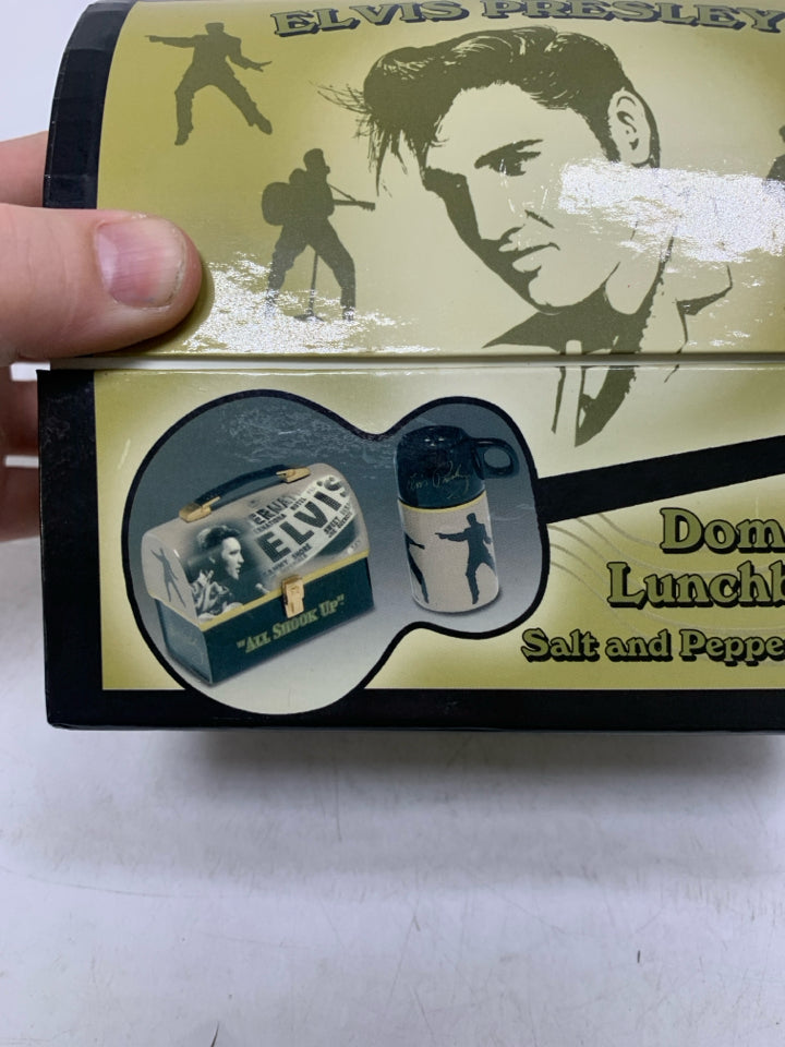 VTG ELVIS "ALL SHOOK UP" LUNCH BOX & THERMOS IN BOX.