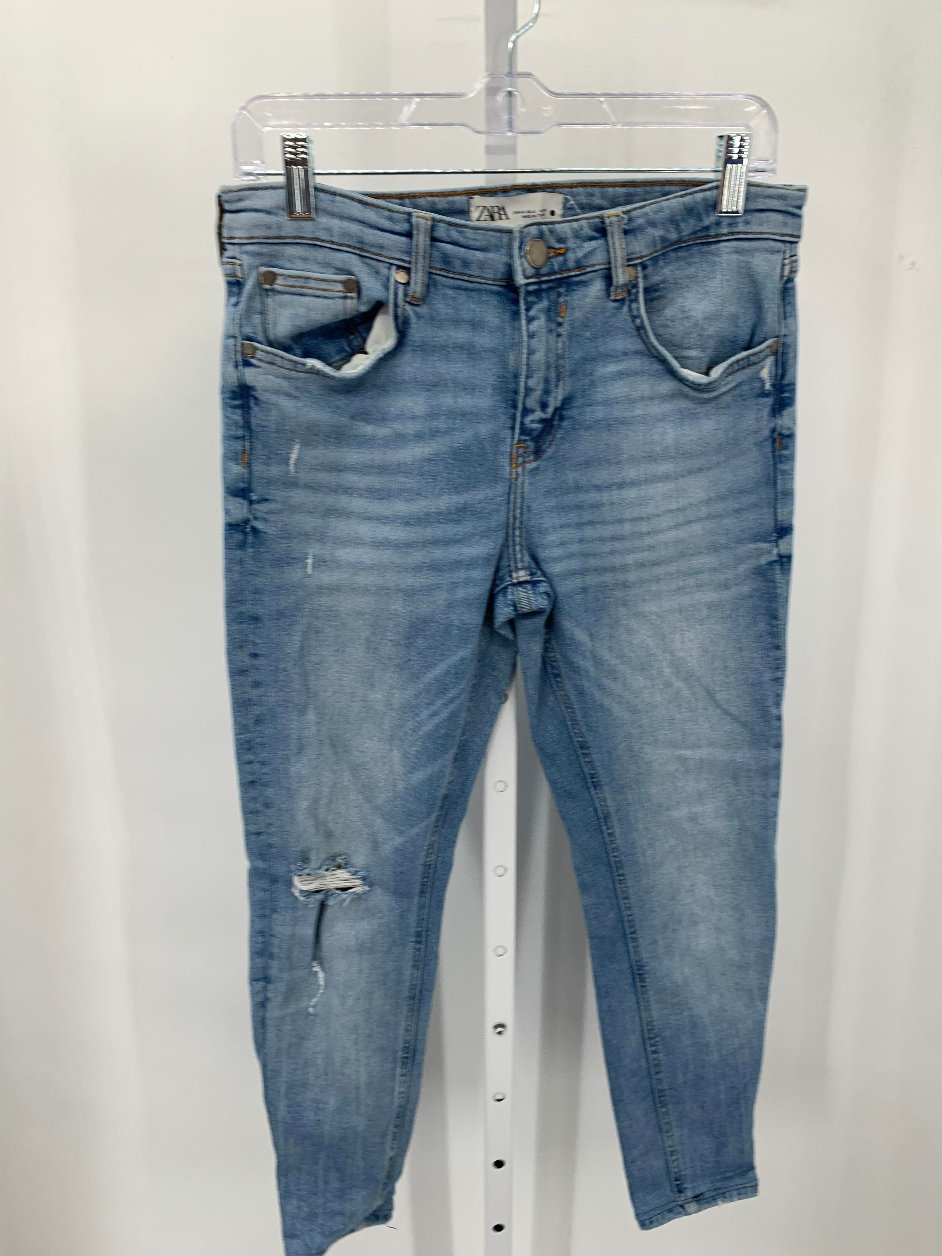 Zara Size 8 Misses Cropped Jeans