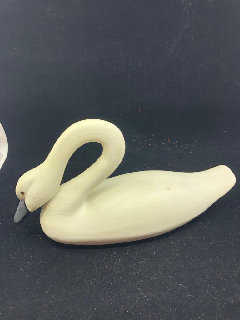 WOOD DECOY SWAN.