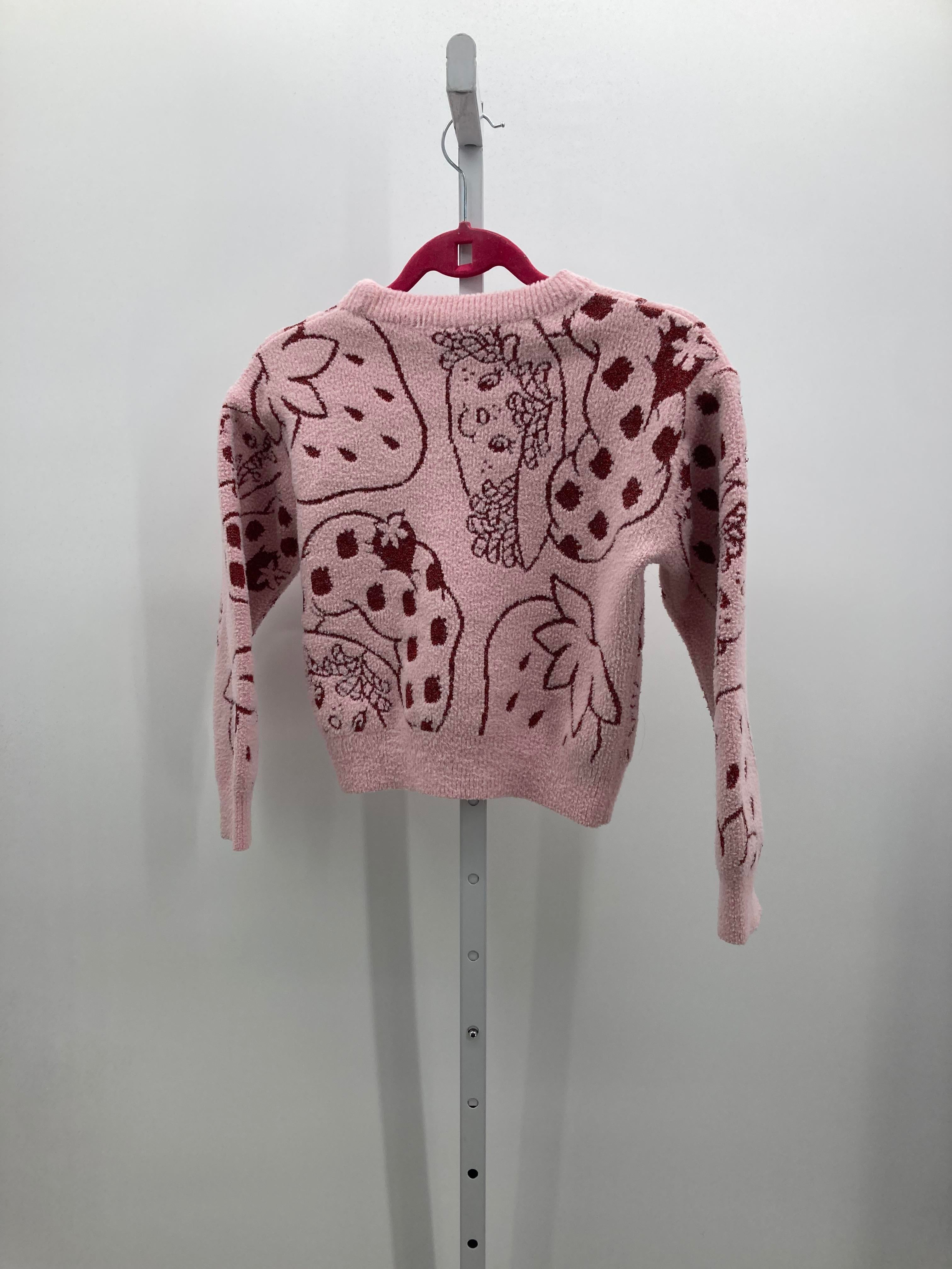 Strawberry Shortcake Size 7-8 Girls Long Sleeve Sweater