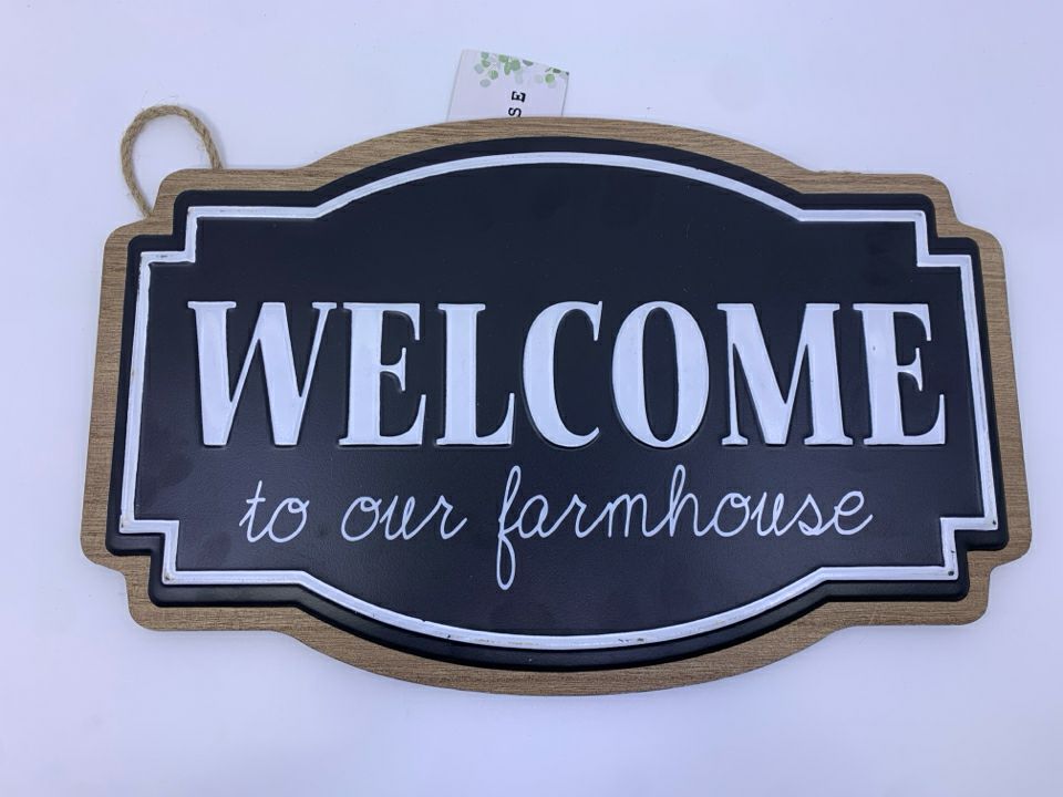 WELCOME TO OUR FARMHOUSE WALL ART.
