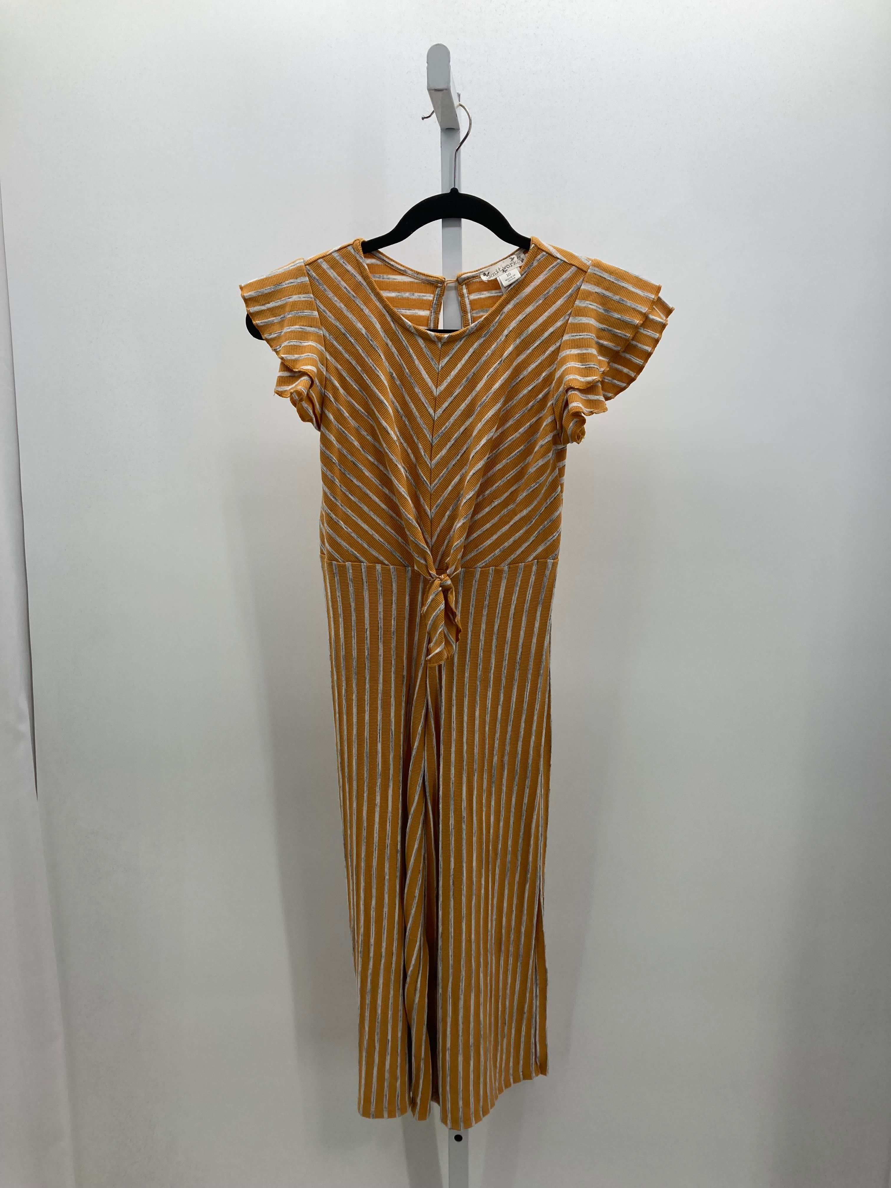 Knit Works Size 10 Girls Short Slv. Romper
