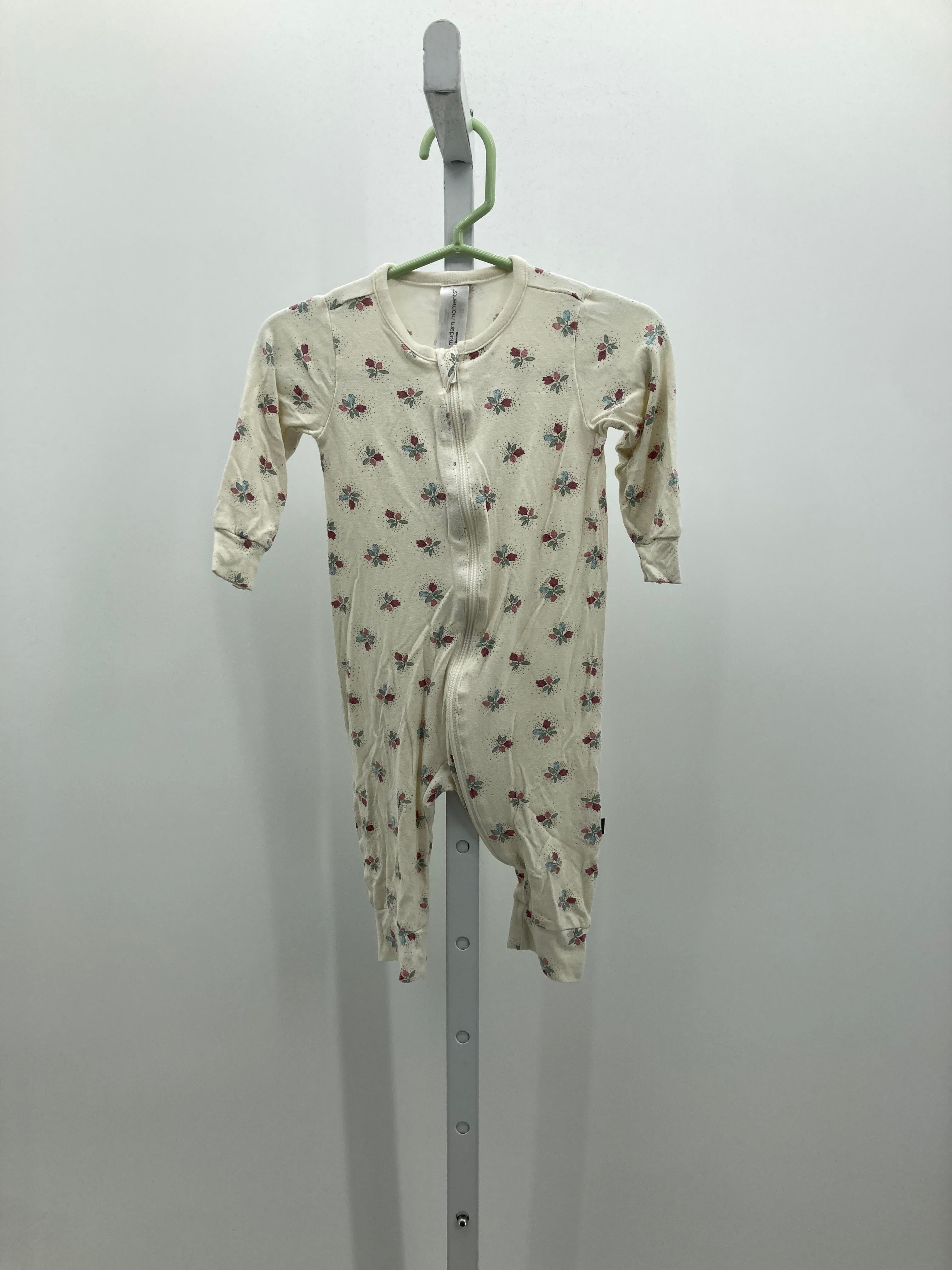 Modern Moments Size 6-9 mon Girls Long Slv. Romper