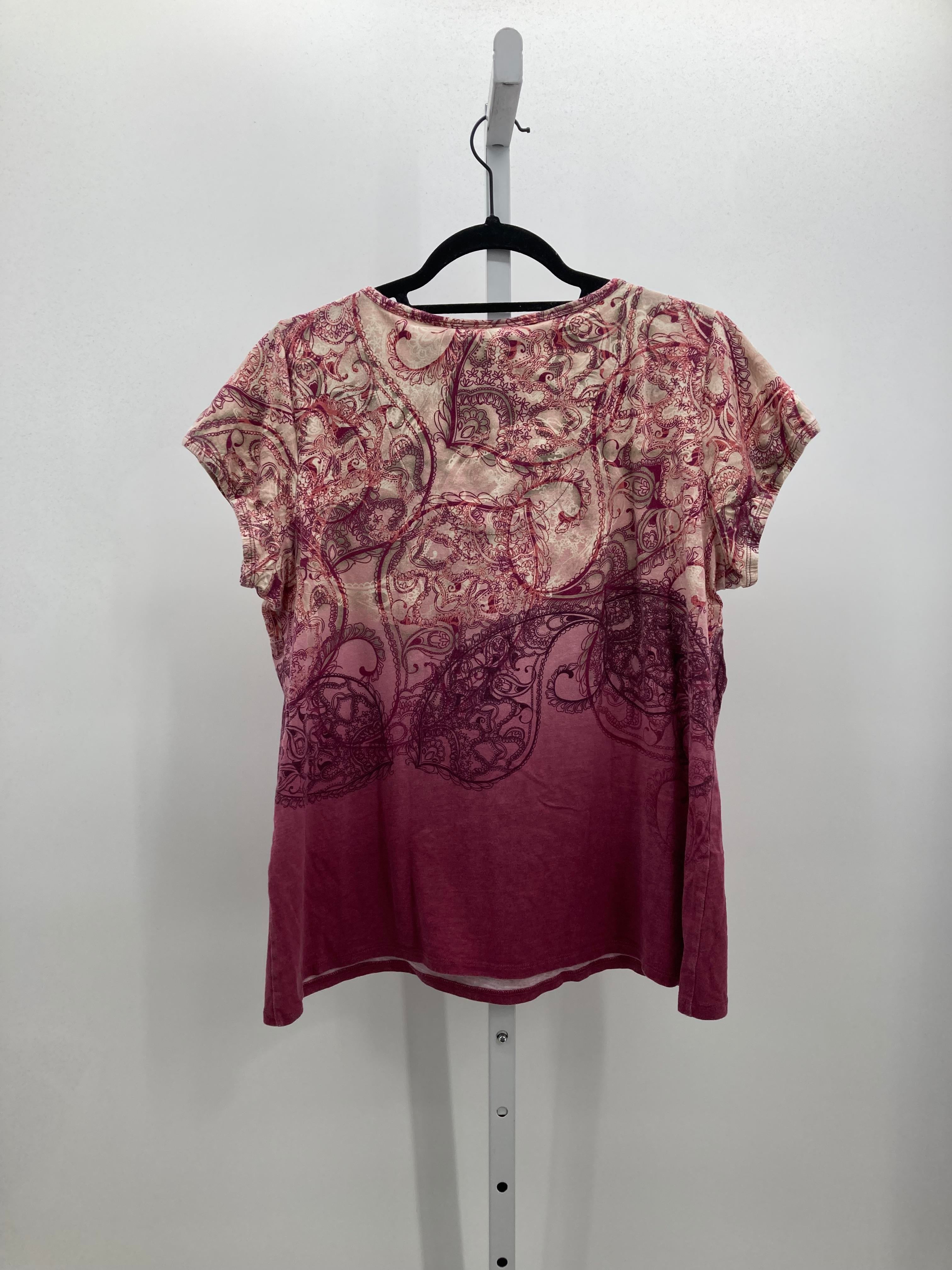 Axcess Size Extra Large Misses Short Sleeve Shirt