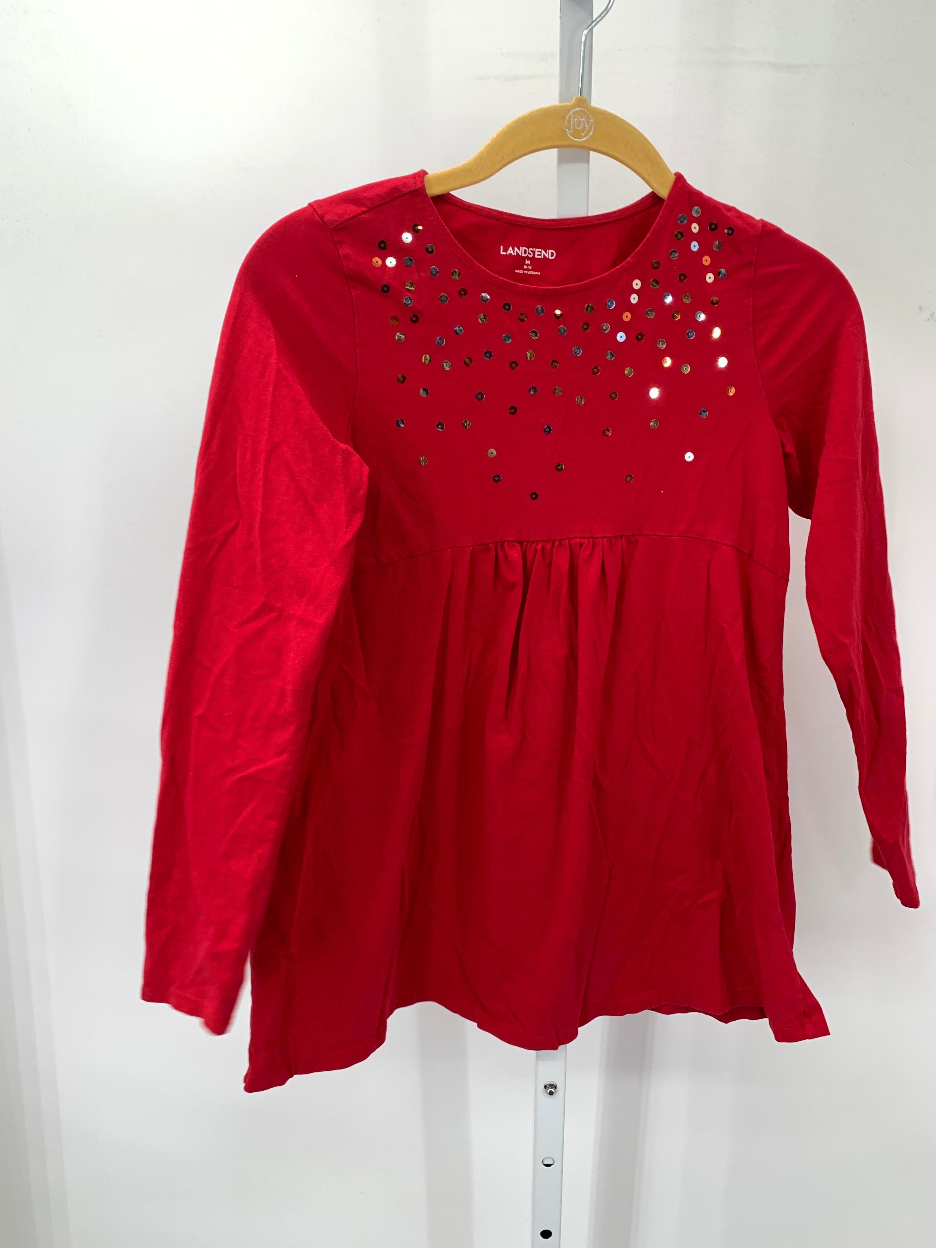 Lands End Size 10-12 Girls Long Sleeve Shirt