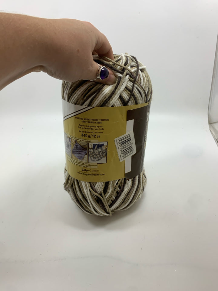 SUGAR N CREAM COLOR YARN.