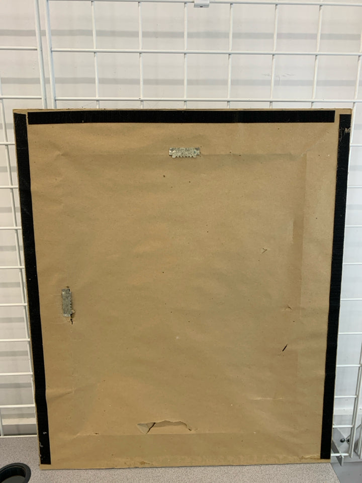 SILVER FRAMED WALL MIRROR.