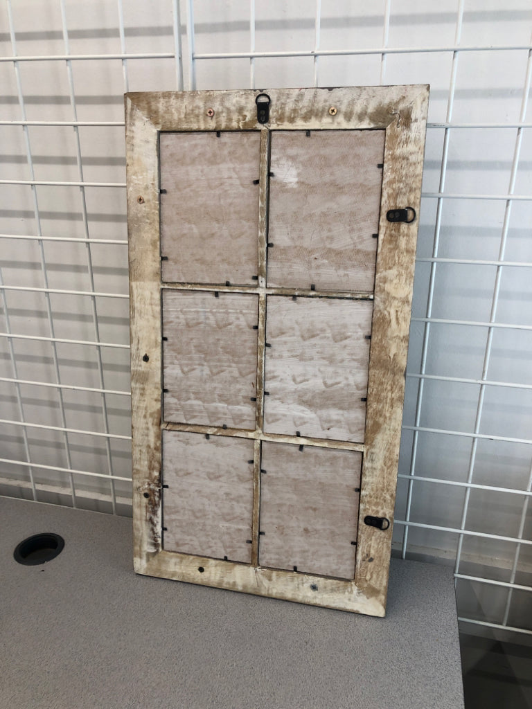RUSTIC 6 PICTURE FRAME.