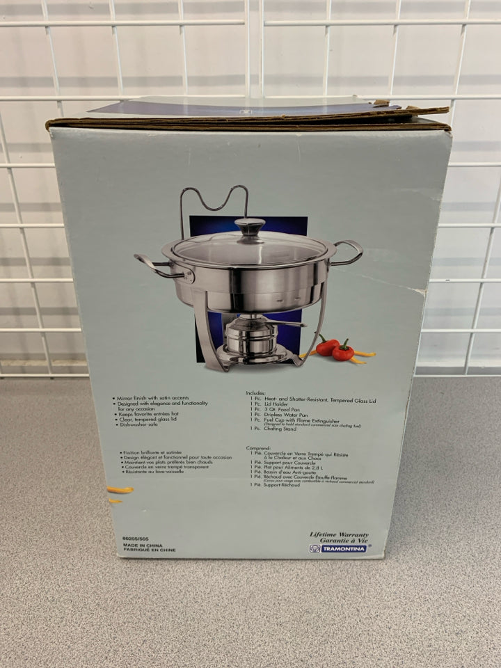 NIB TRAMONTINA CHAFING DISH.