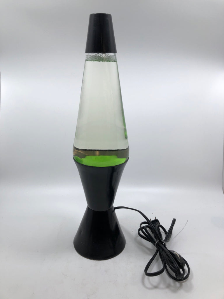 LIME GREEN LAVA LAMP.