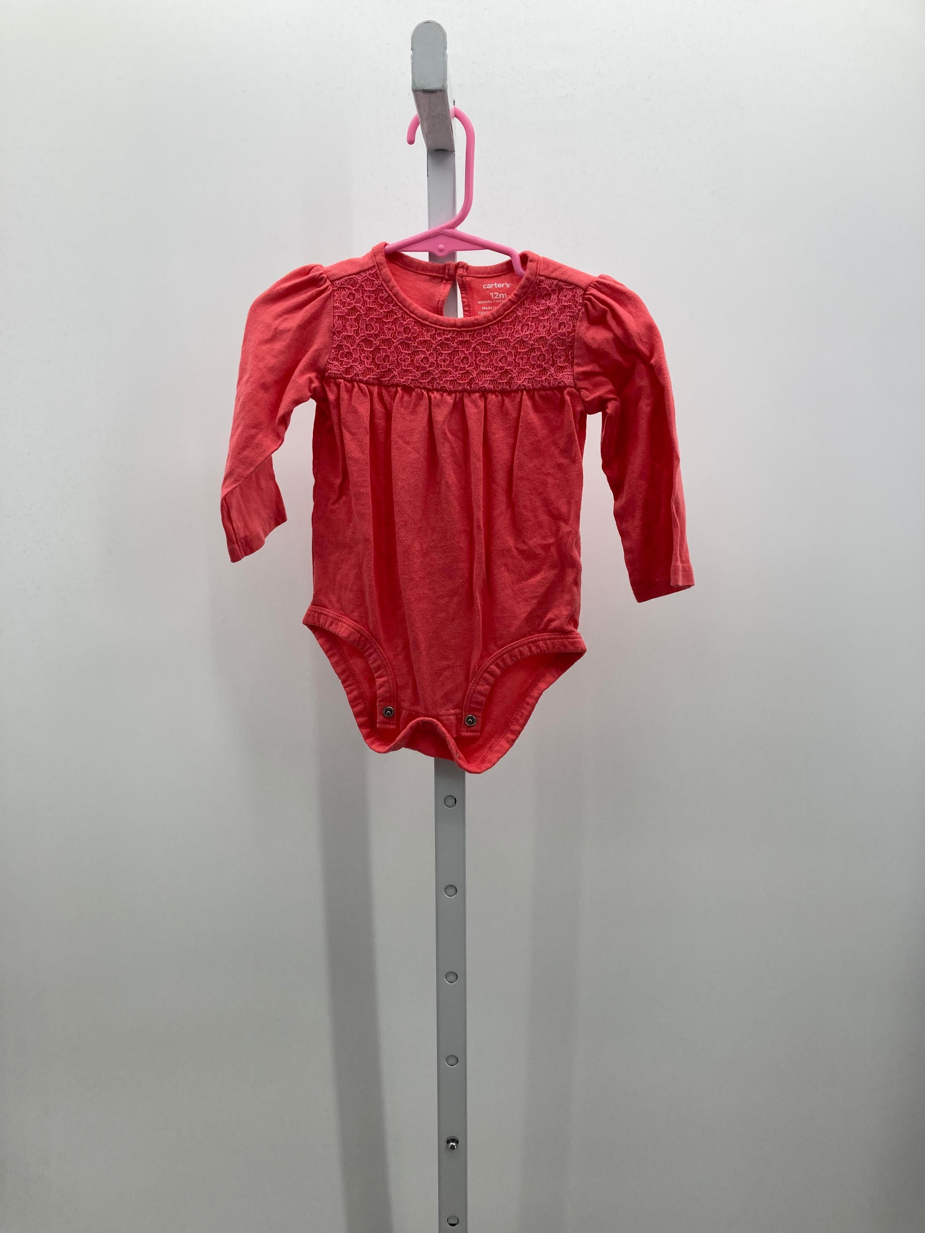 Carters Size 12 Months Girls Long Sleeve Shirt
