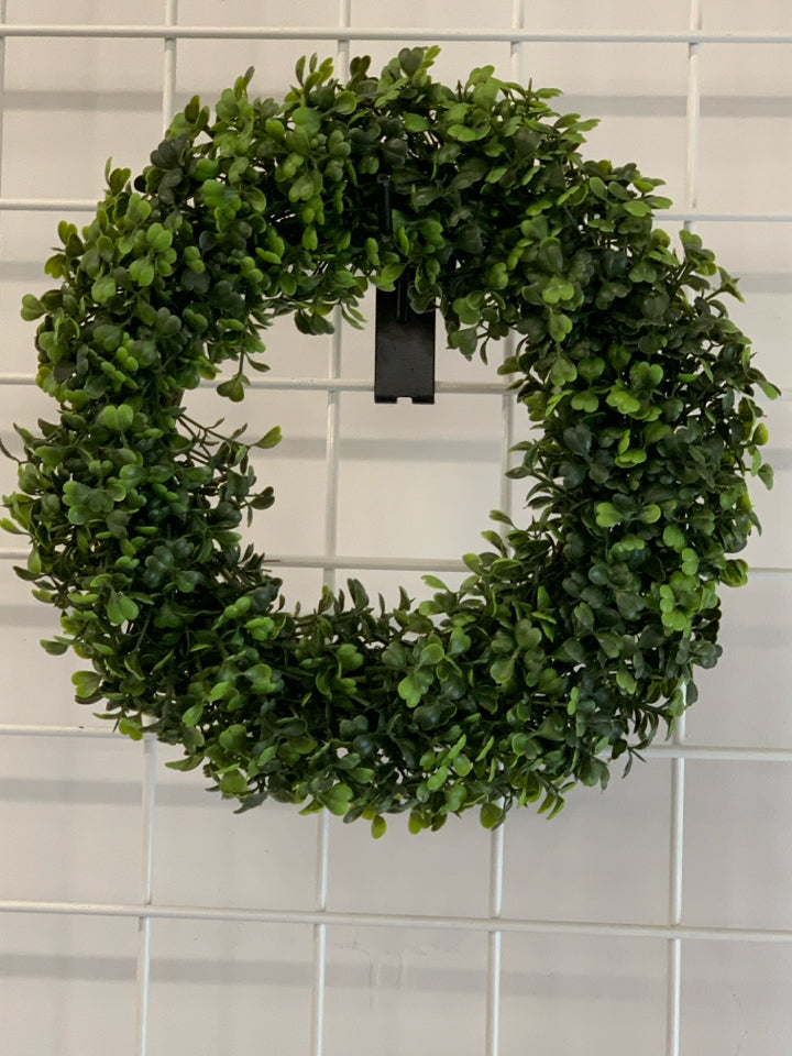 FAUX GREENERY WREATH.