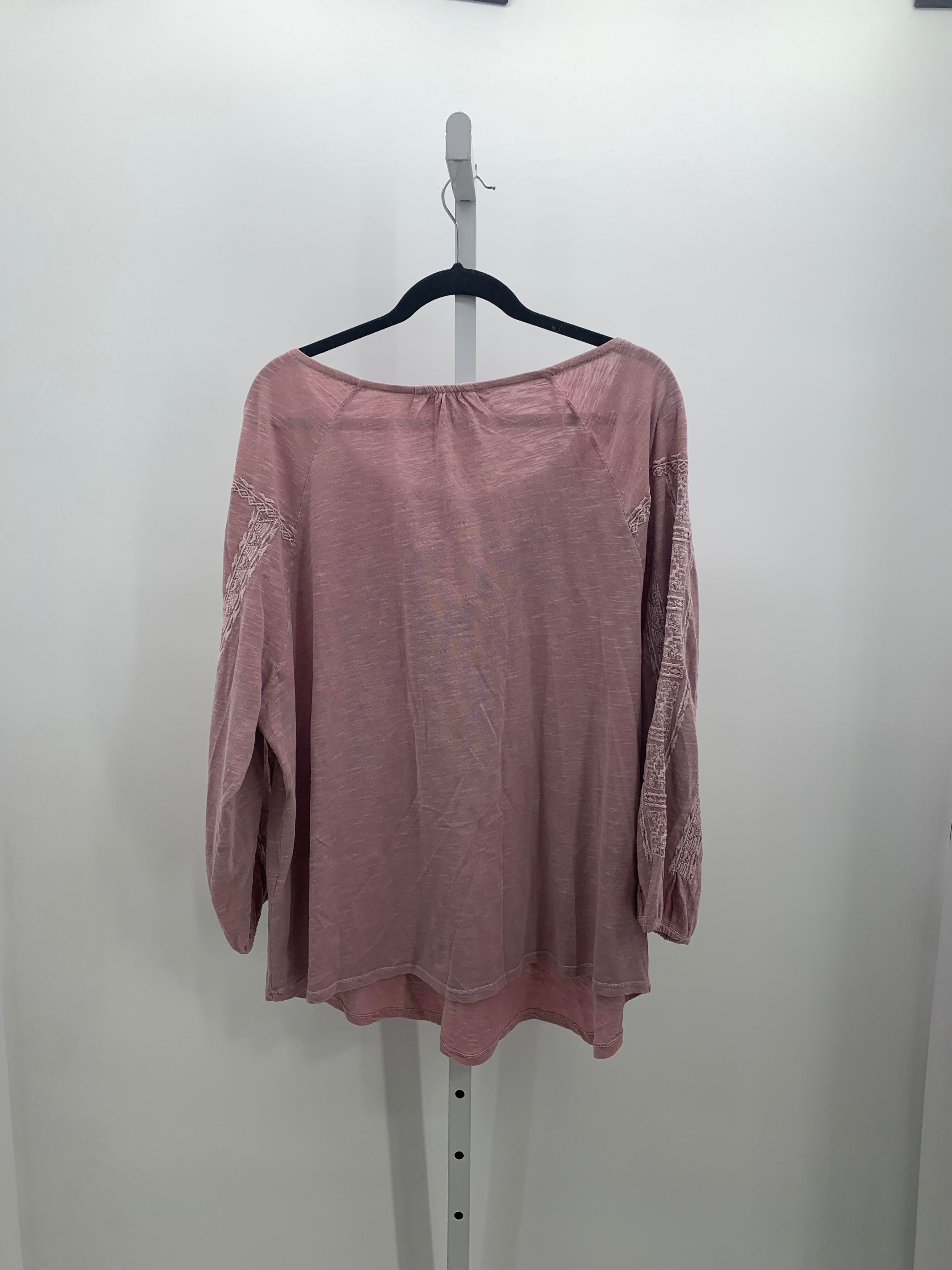 Lucky Size 2X Womens 3/4 Sleeve Shirt