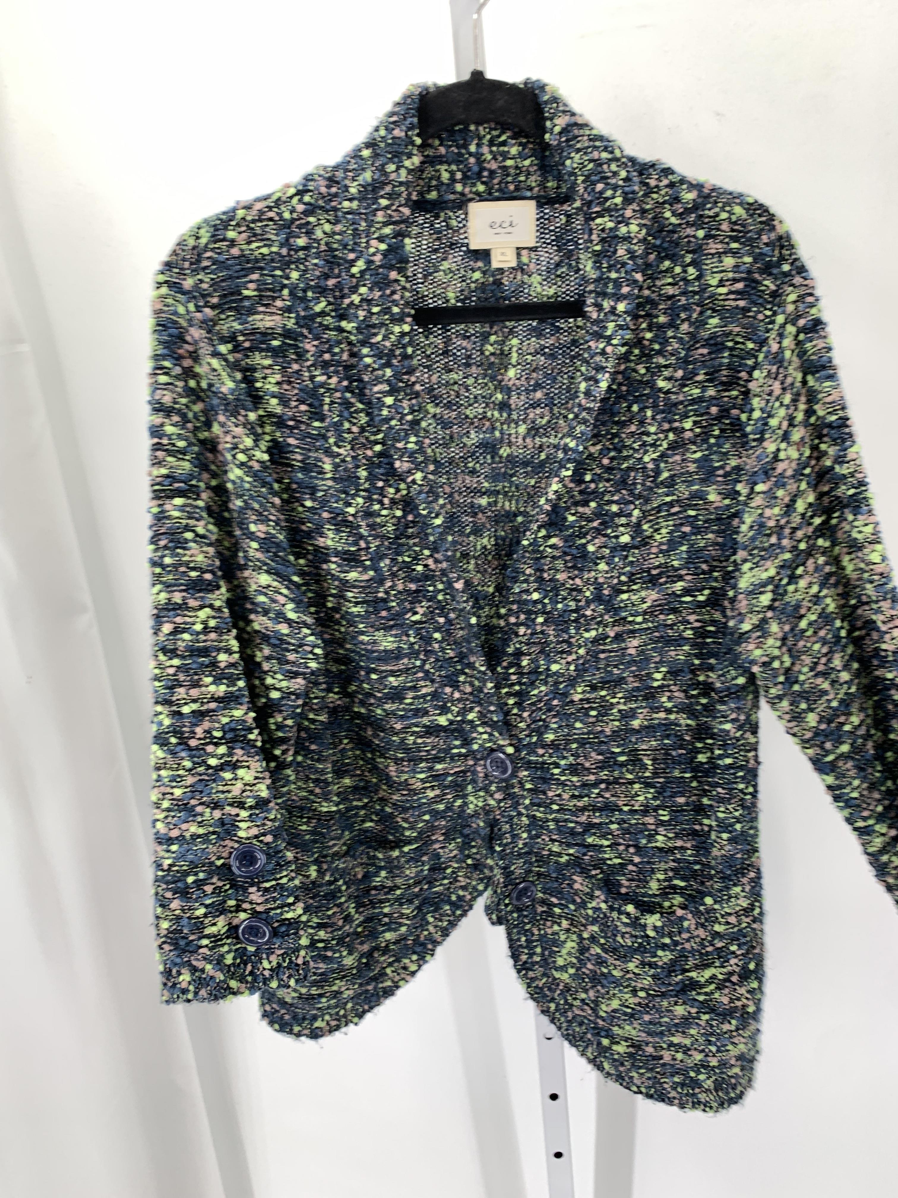 eci Size Extra Large Misses 3/4 Sleeve Sweater