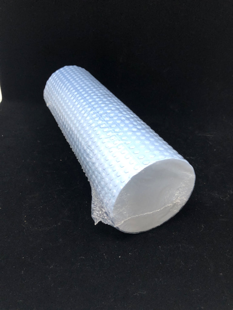 NEW LIGHT BLUE YOGA FOAM ROLLER.
