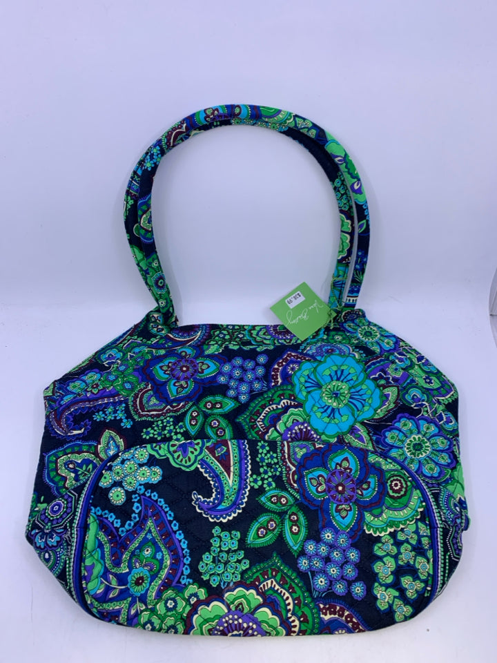 Vera Bradley Angle Tote in Blue Rhapsody- New With Tags