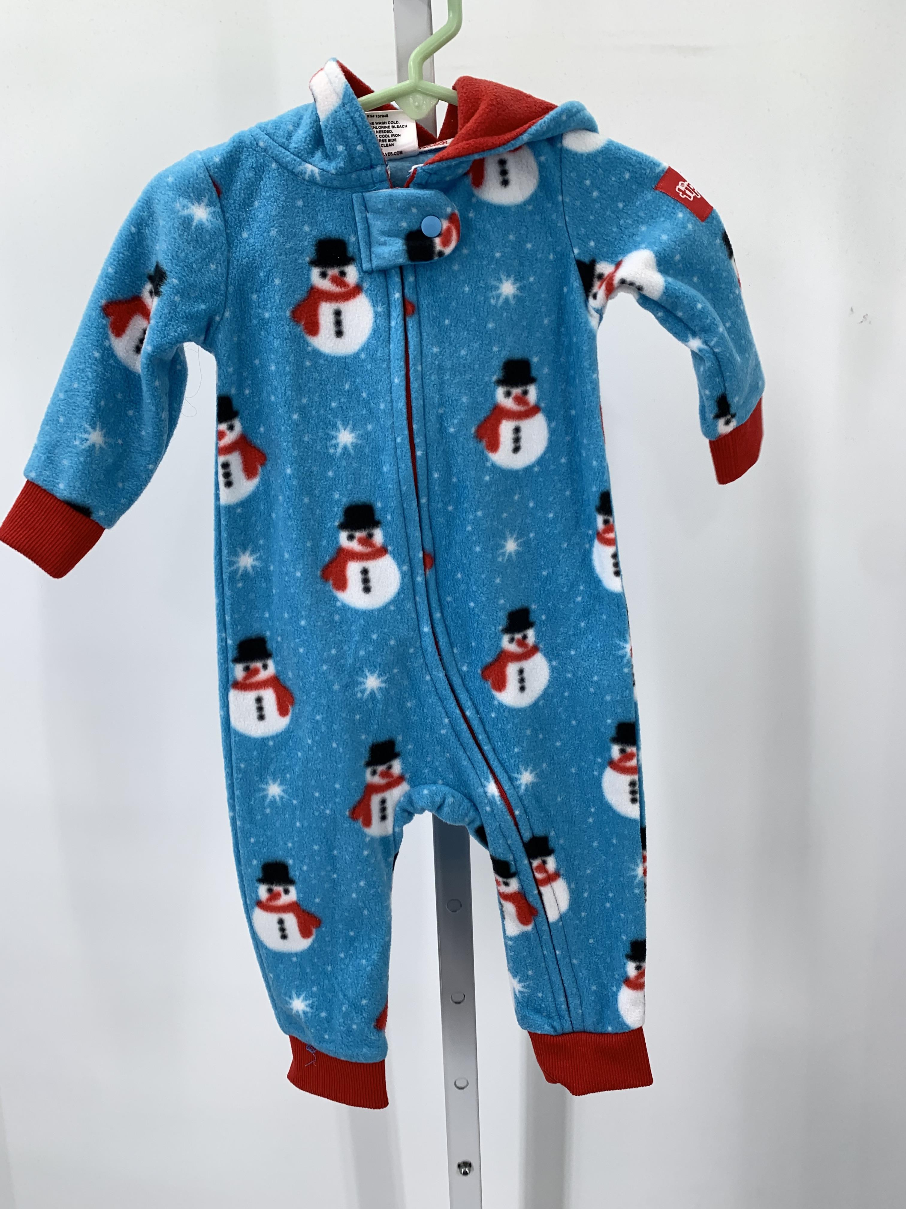 LONG SLV ROMPER FLEECE SNOW MEN.