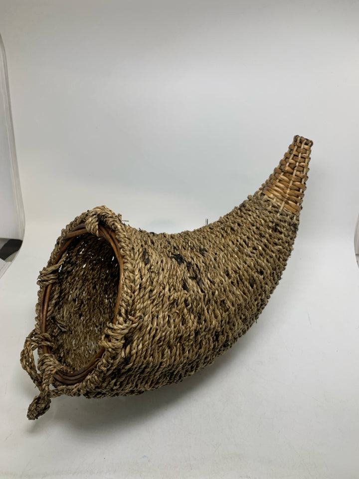 WOVEN CORNUCOPIA.