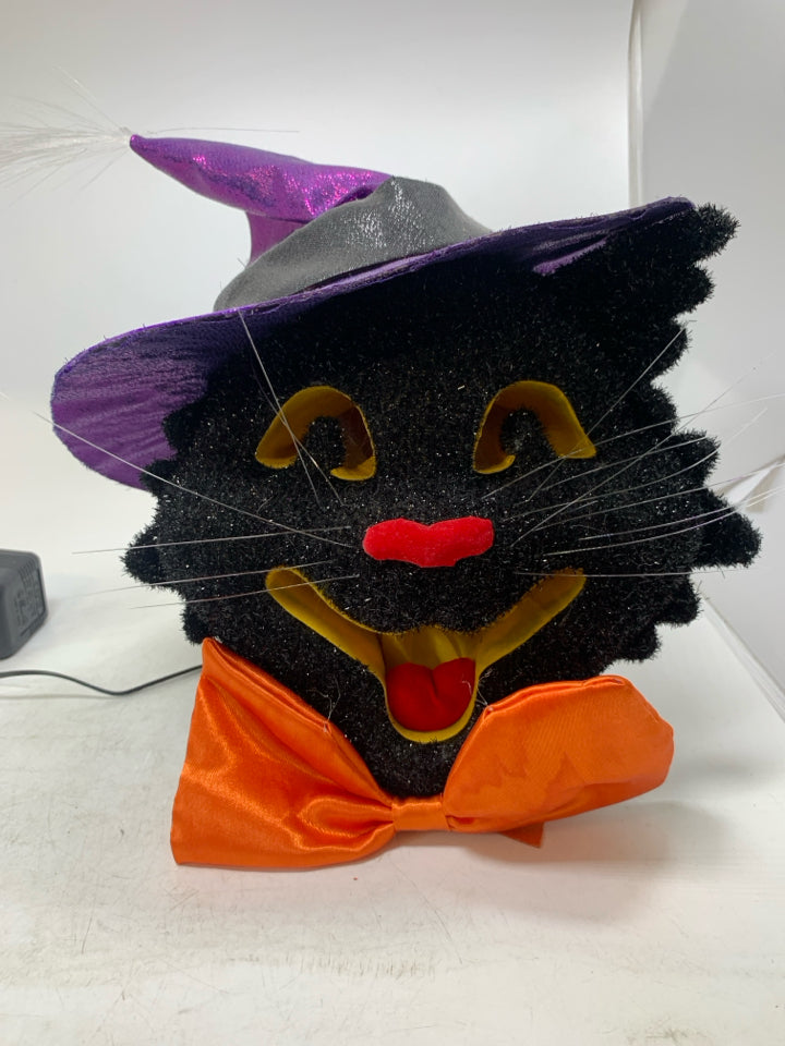 LIGHT UP BLACK CAT IN HAT