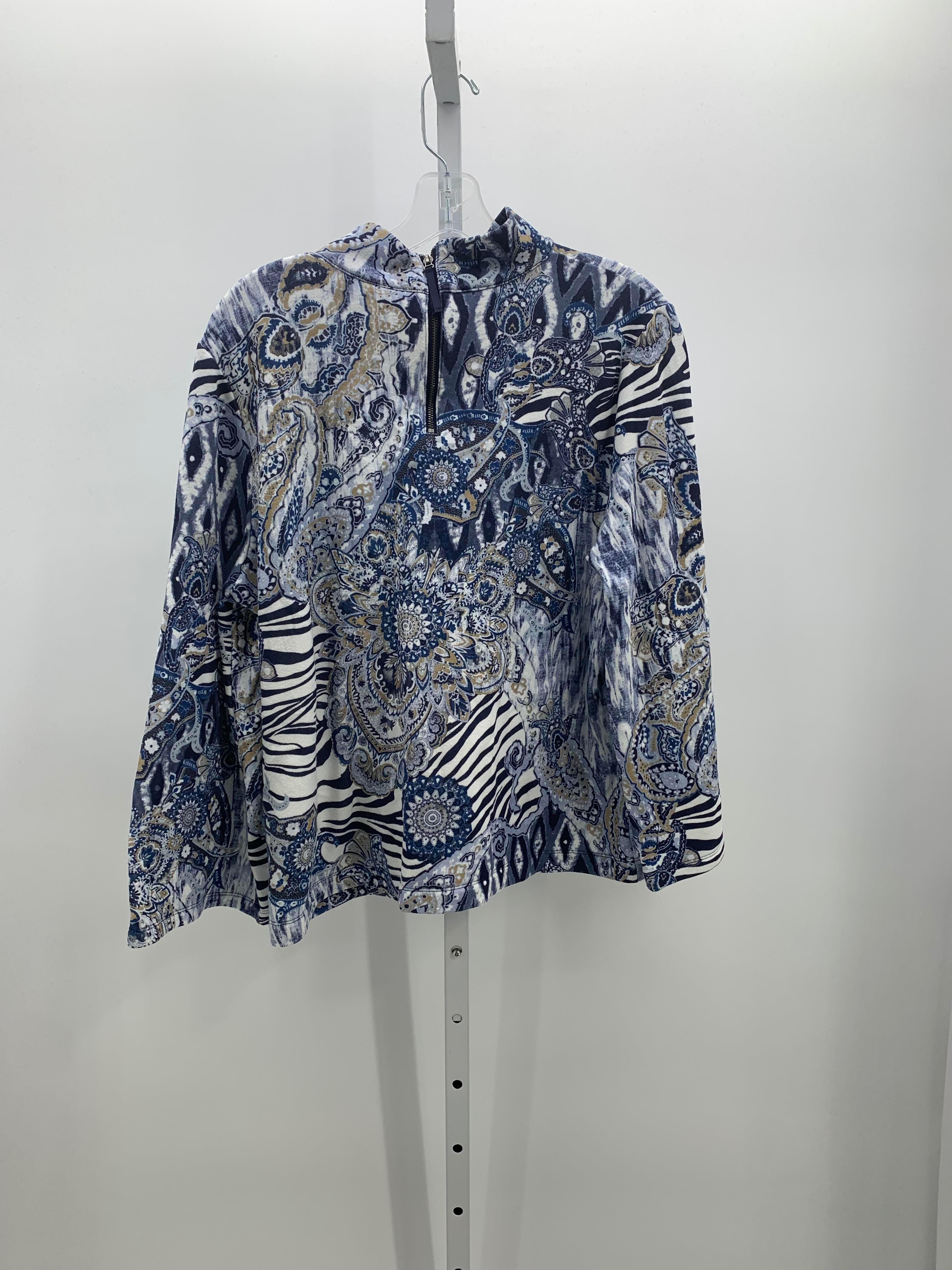 Chico's Size Medium Misses Long Sleeve Shirt