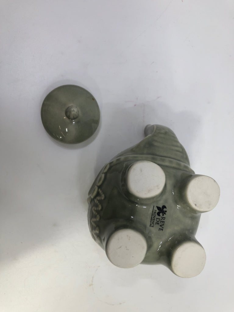 CERAMIC ELEPHANT BOX-REVE DE PROVENCE.