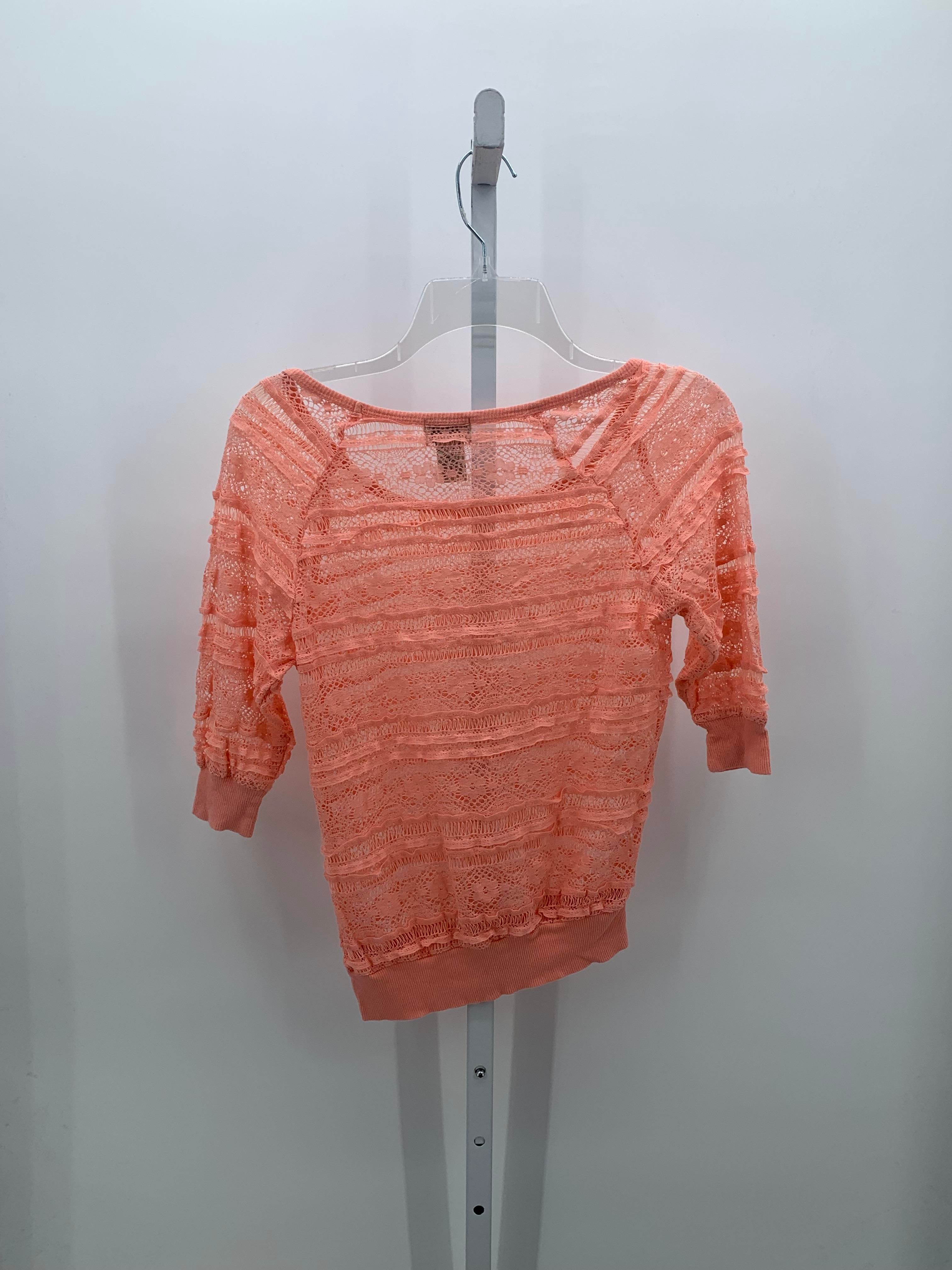 Eyelash Size Small Juniors Short Sleeve Shirt