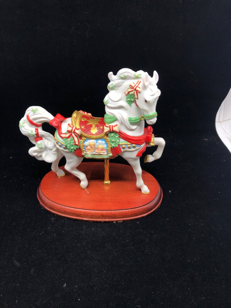 LENOX FESTIVE NOEL CAROUSEL HORSE.