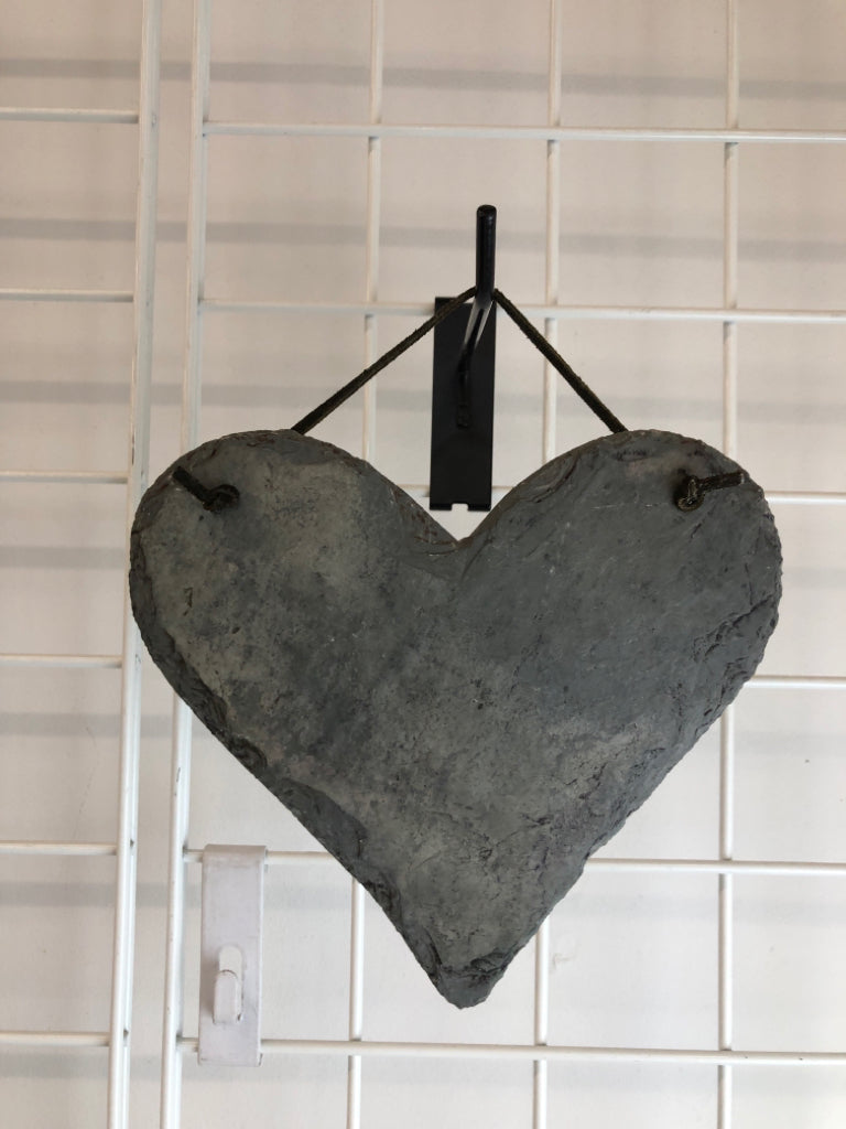 HEART SHAPED STONE SLAB HANGING.