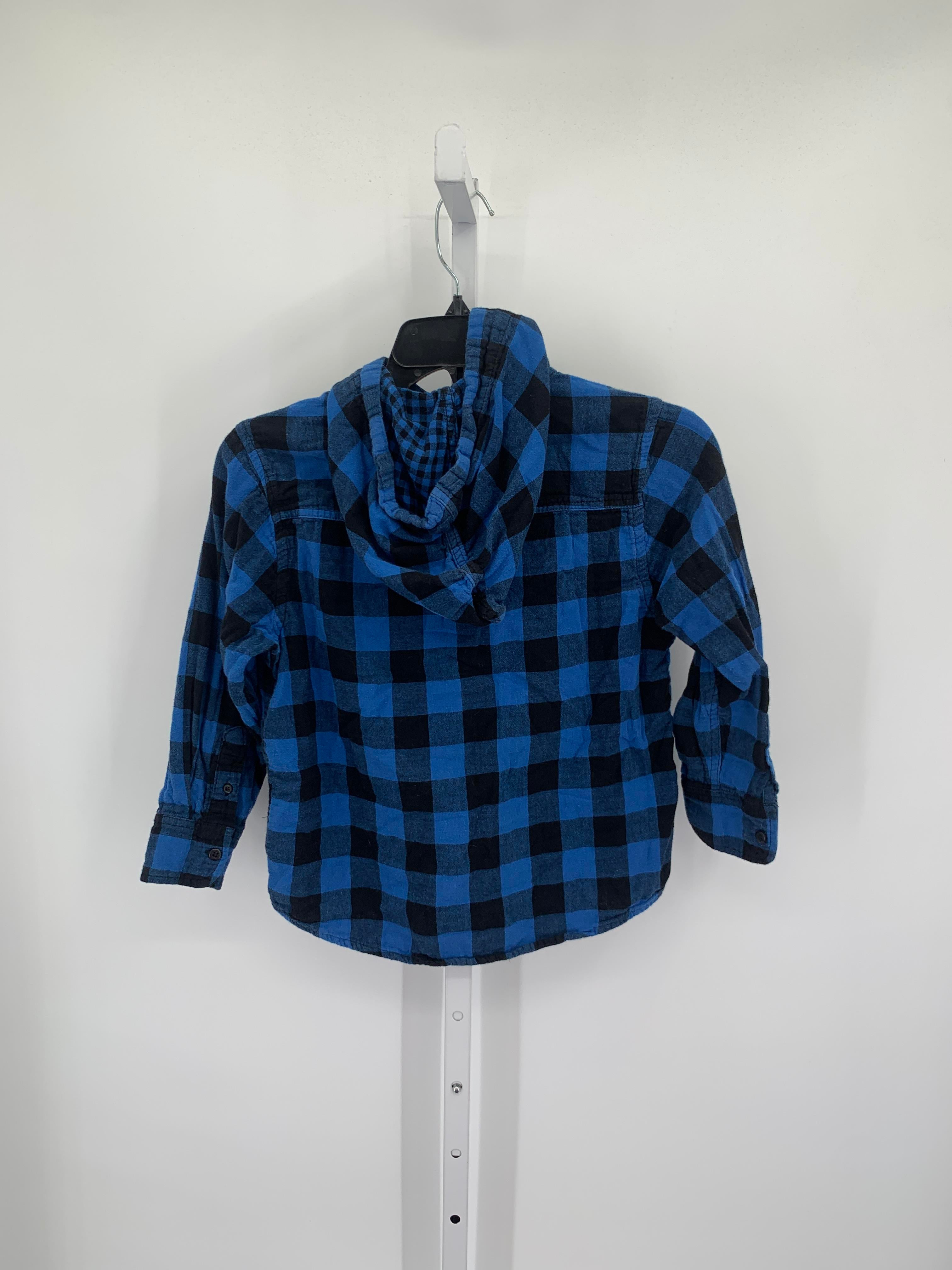 CHECKERED HOODED BUTTON DOWN