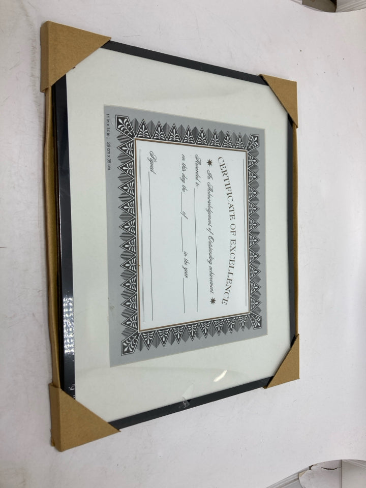 NEW DIPLOMA DOCUMENT FRAME.