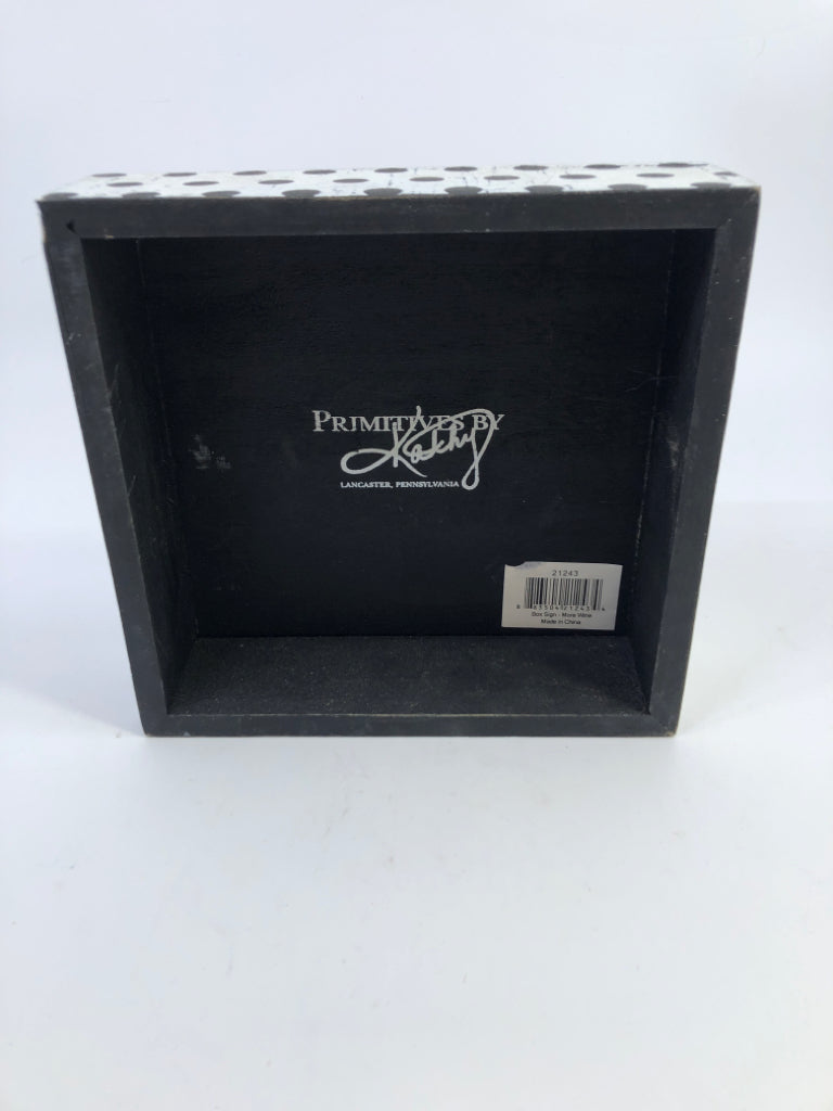 GLASS HALF FULL BLOCK DECOR.