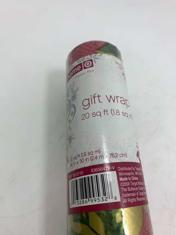 POINSETTIA WRAPPING PAPER.