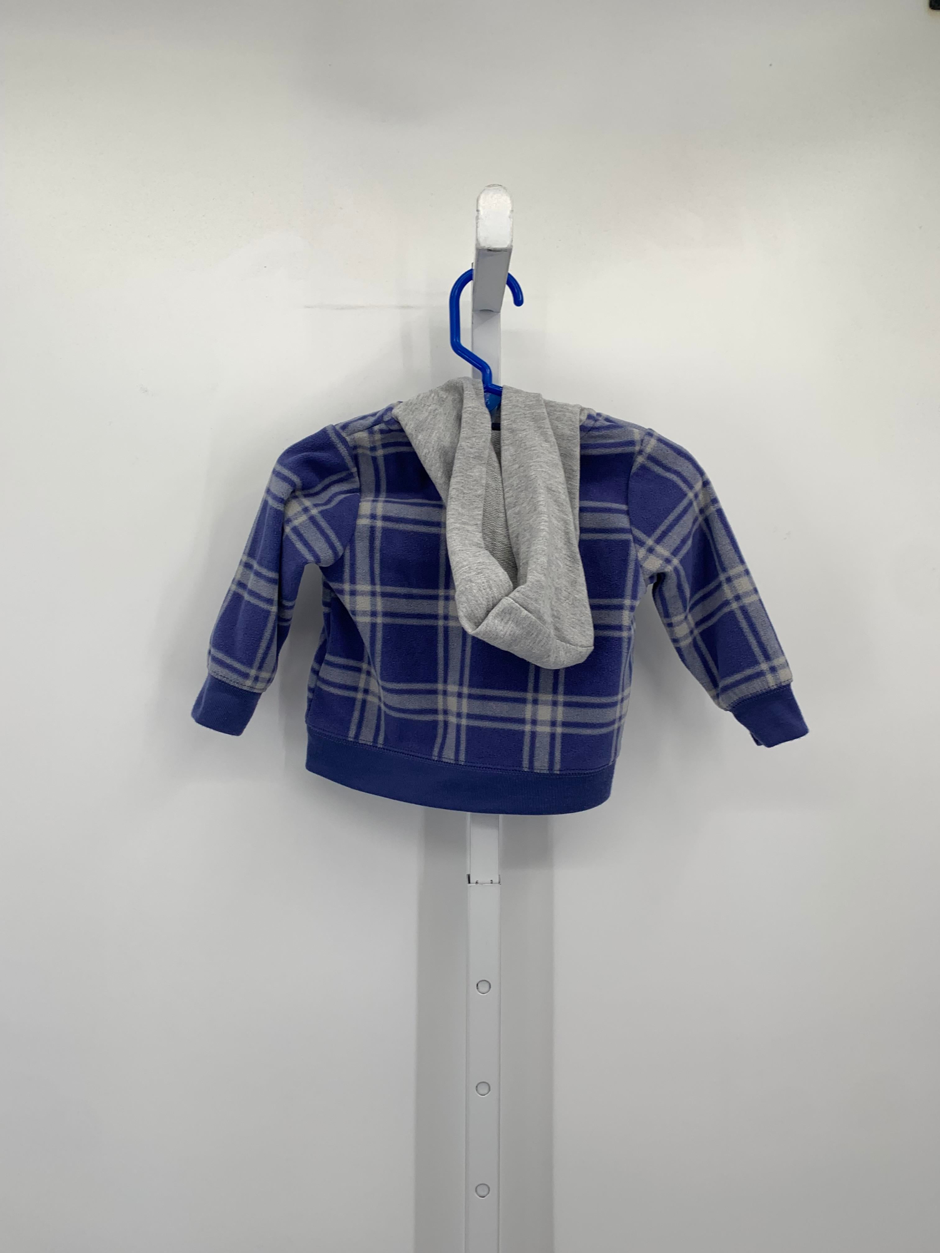 GREY PLAID HOODED ZIP