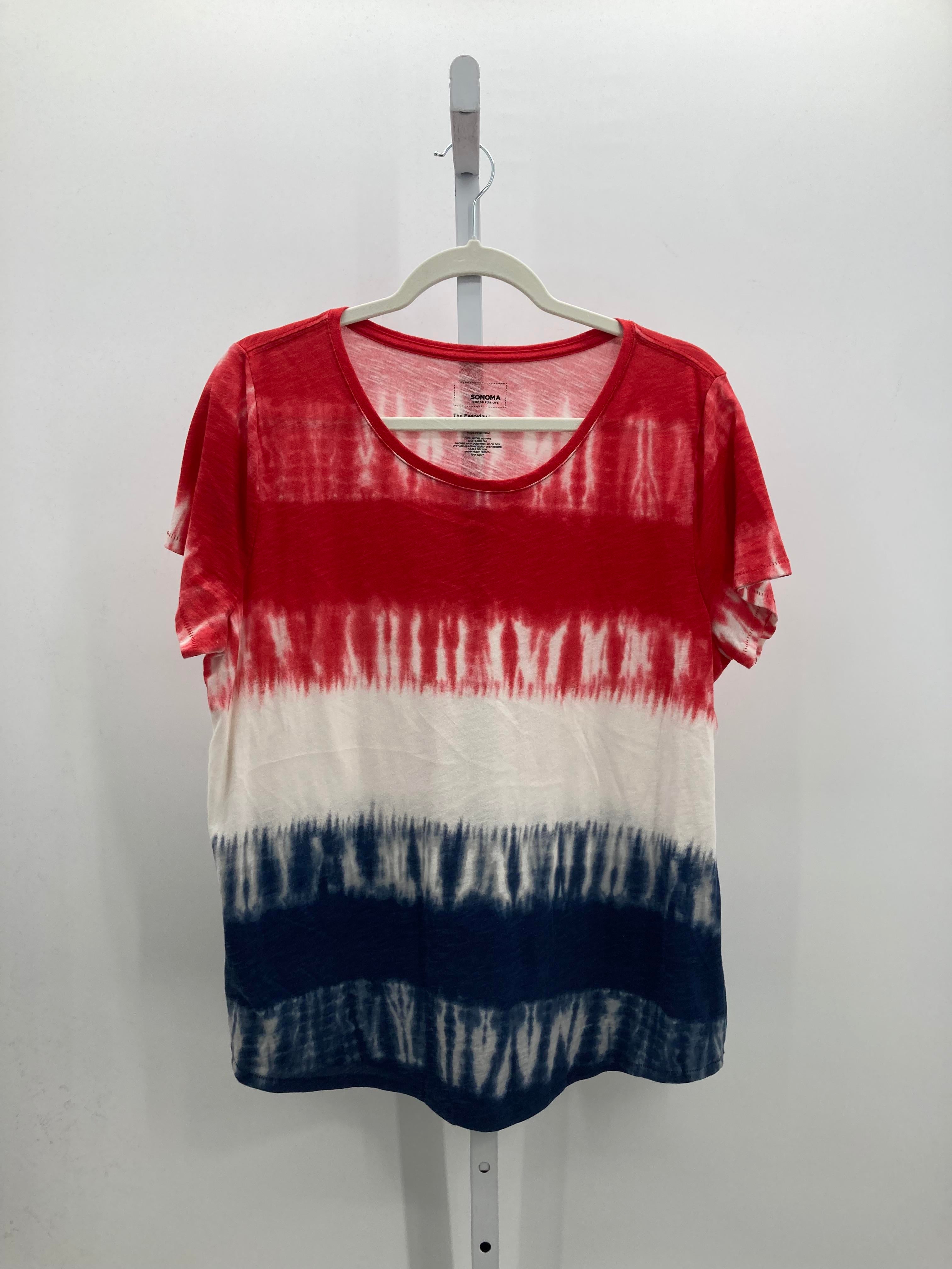 Sonoma Size Extra Large Misses Short Sleeve Shirt