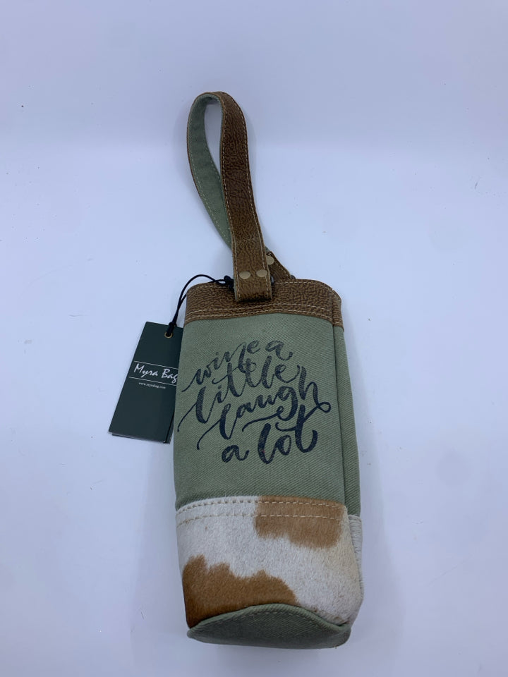 NIP WINE BAG HOLDER "WINE A LITTLE, LAUGH A LOT".