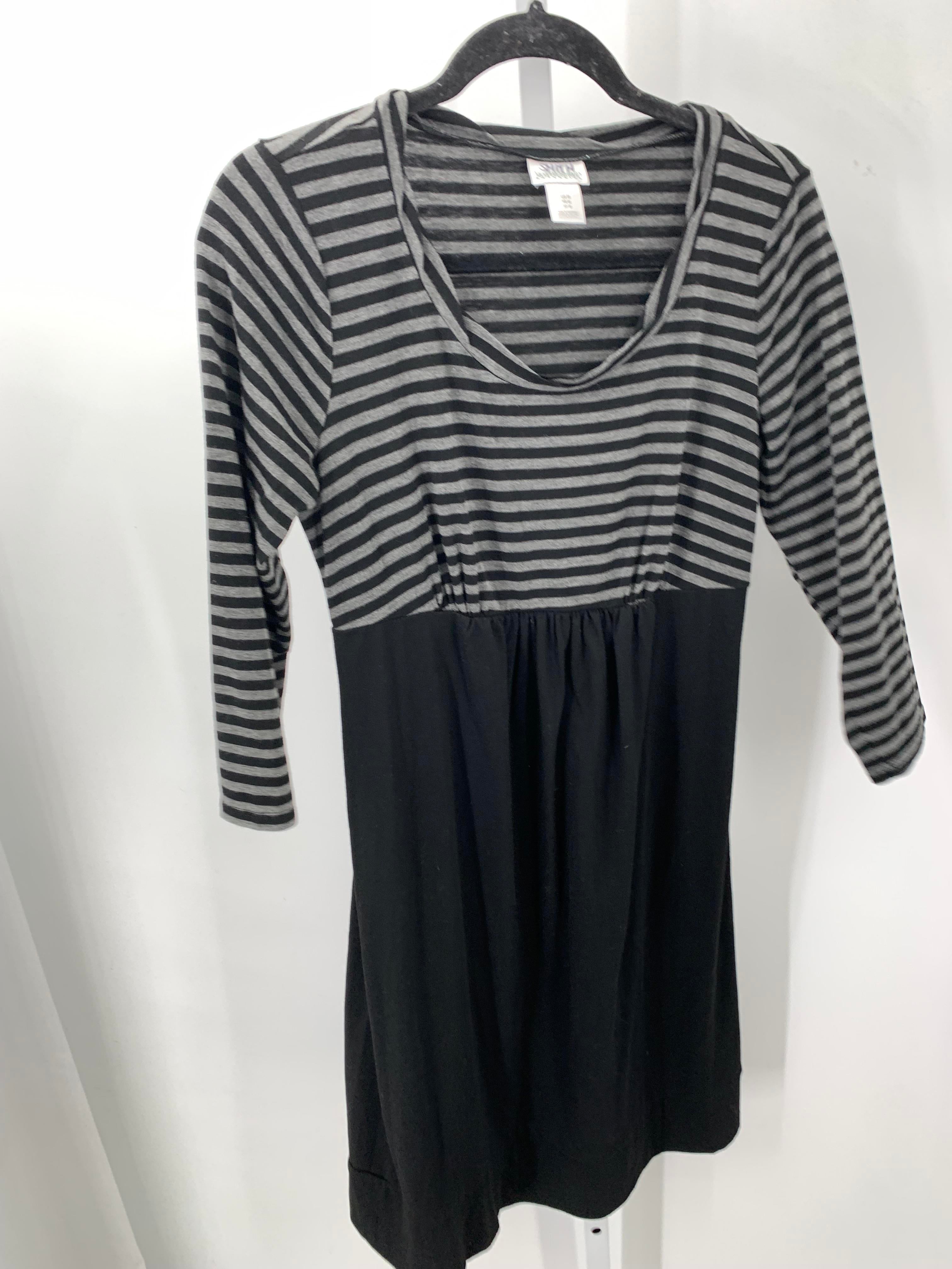 Motherhood Black Size Medium Maternity Long Sleeve Dress