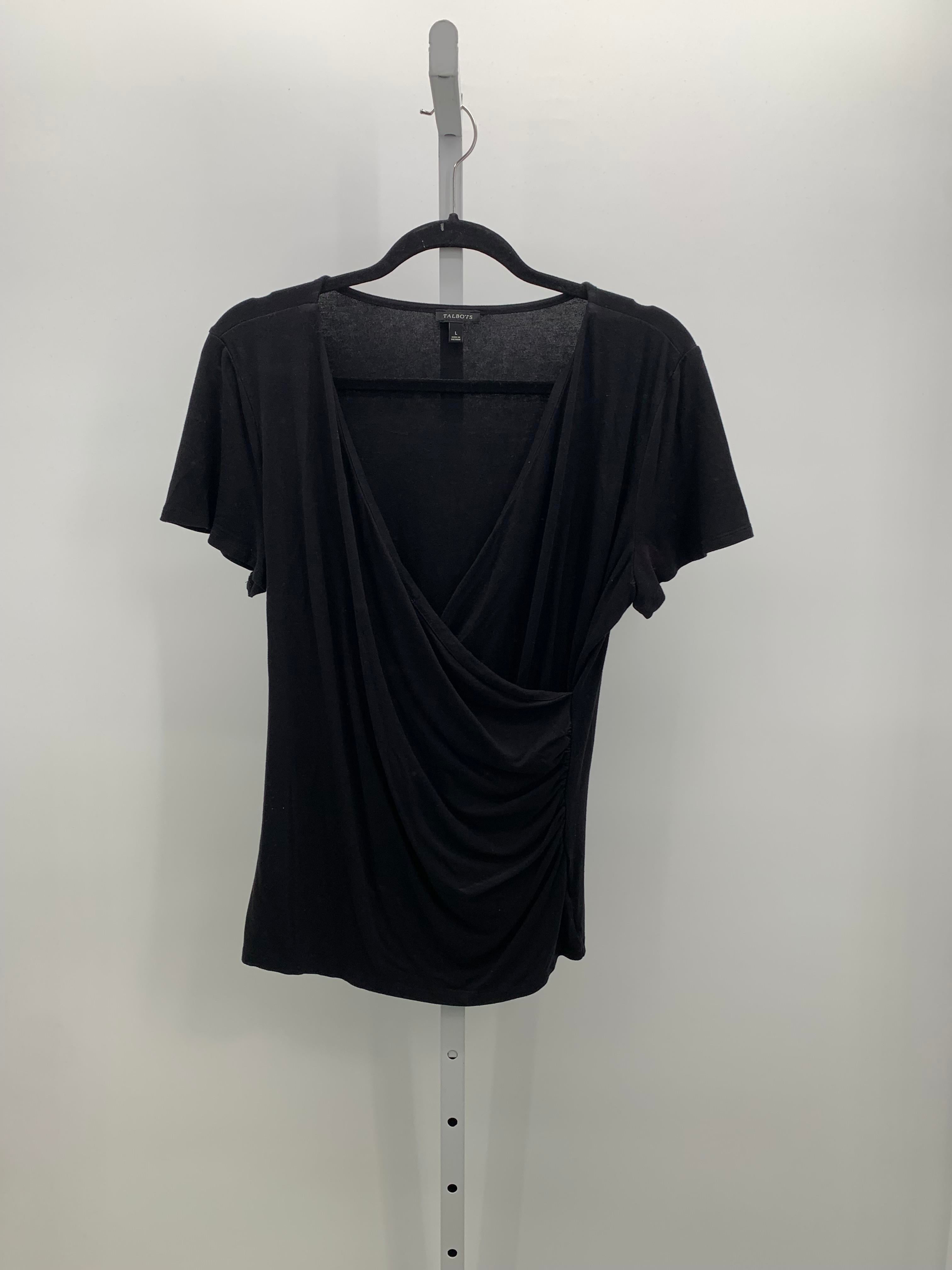 Talbots Size Large Misses Short Sleeve Shirt