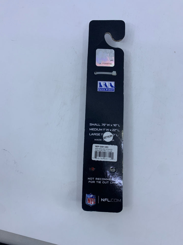 MEDIUM NIP PATRIOTS PET COLLAR