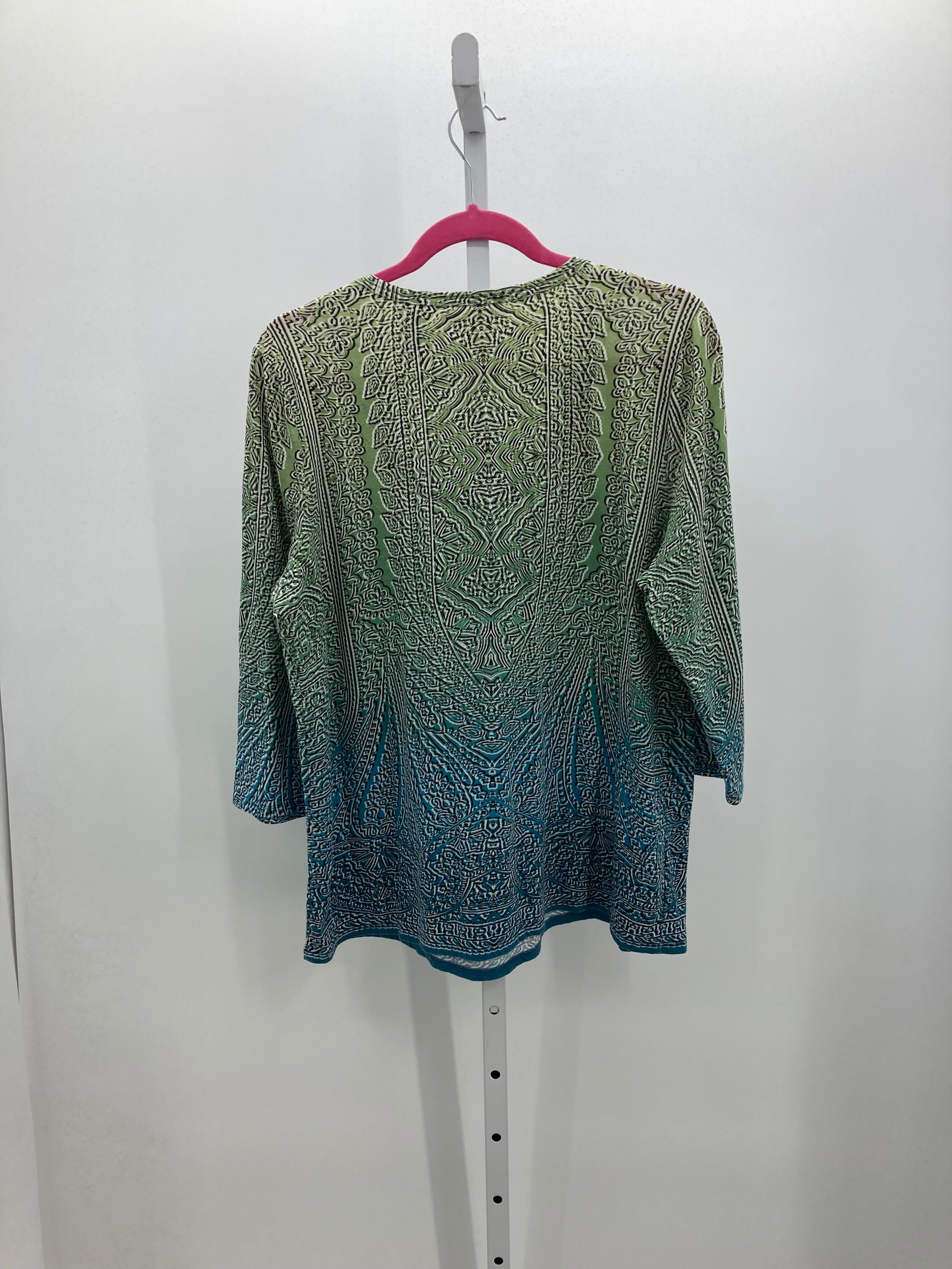 Axcess Size Extra Large Misses 3/4 Sleeve Shirt